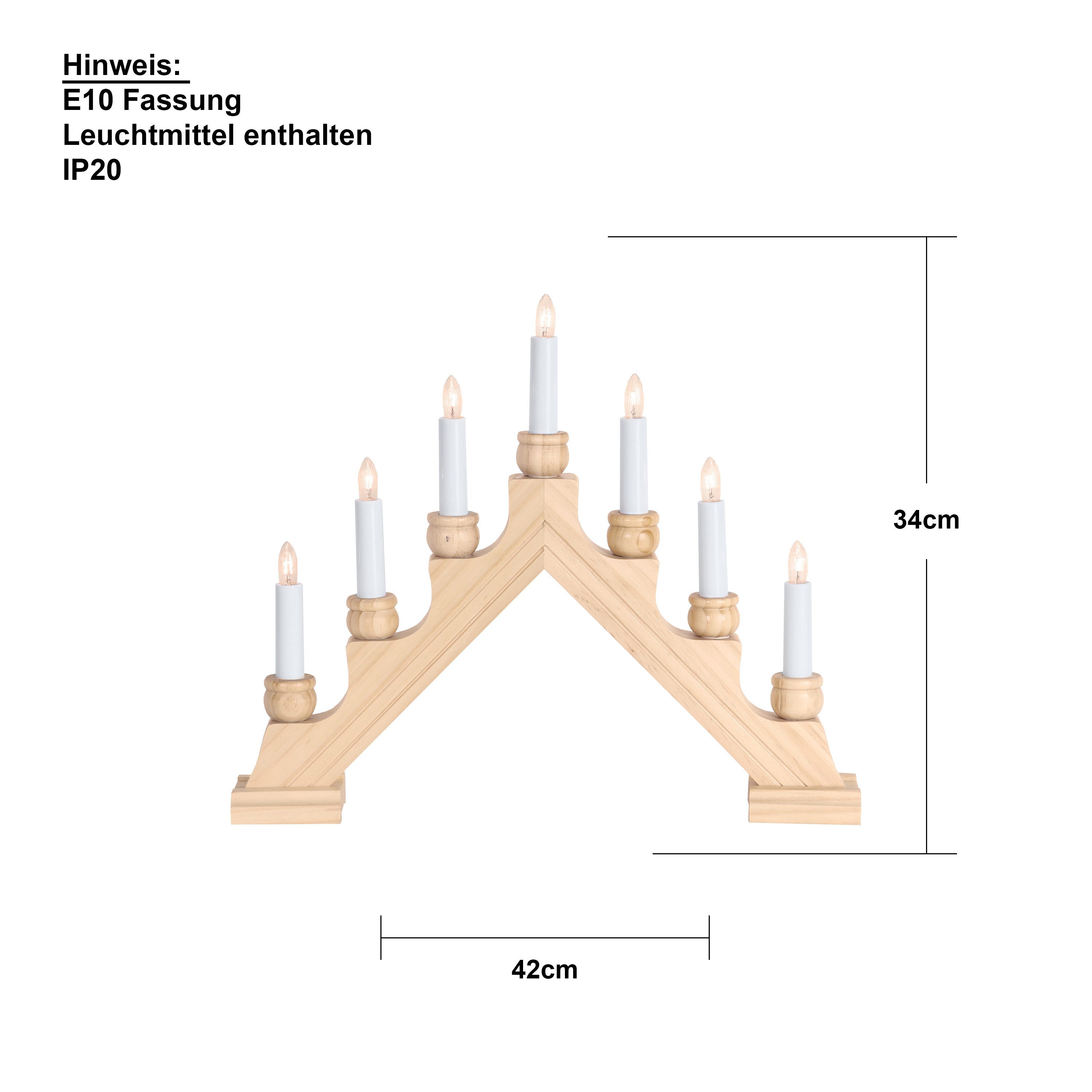 STAR TRADING LED Schwibbogen Lichterbogen Karin (1-tlg) günstig online kaufen