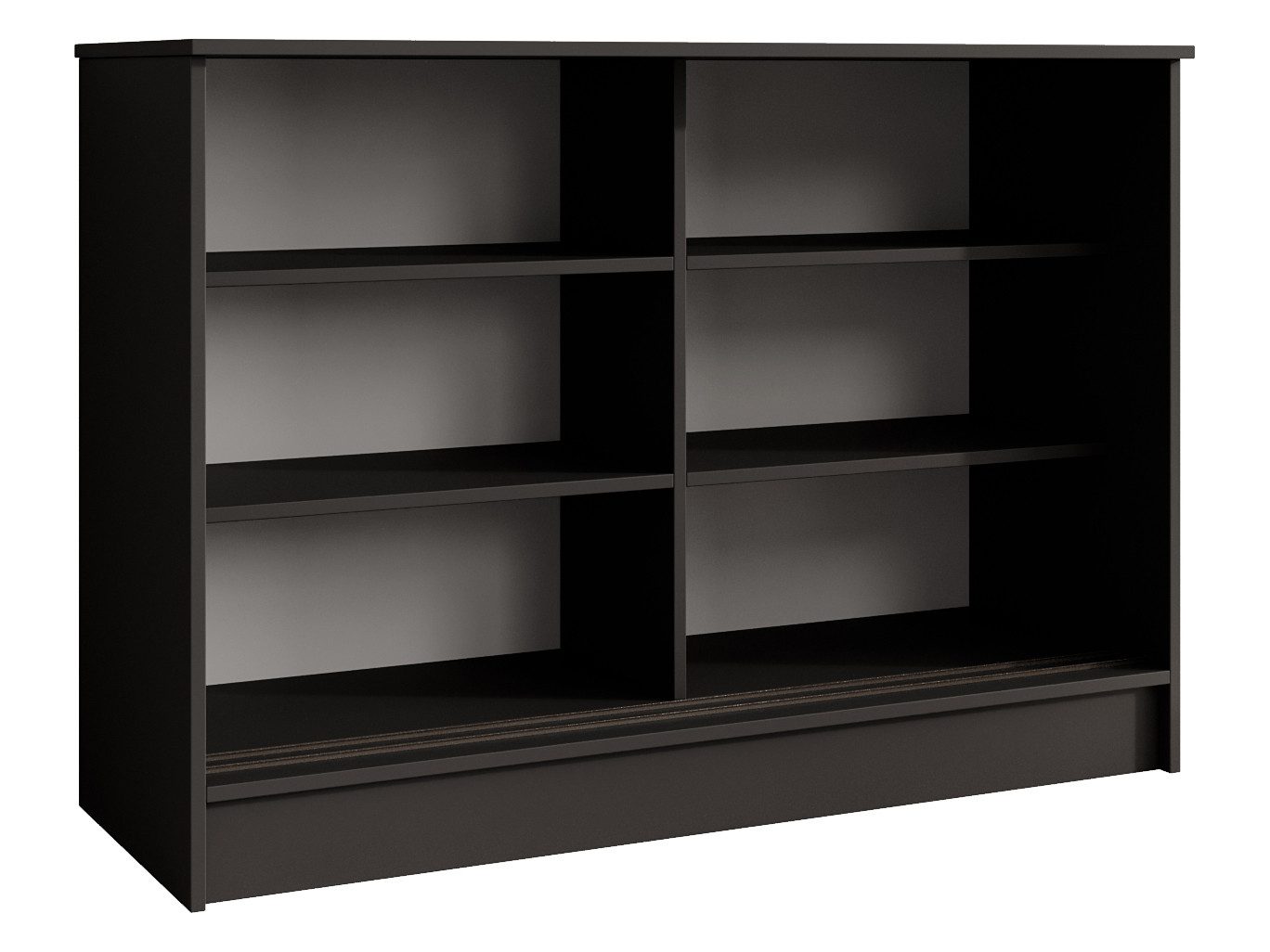 Beautysofa Kommode MIRELA mit 2 Schiebetüren (in 100 cm, 120 cm oder 160 cm, verschiedene Farben), mit dekorativen Sprossen – Bild 4 von 5