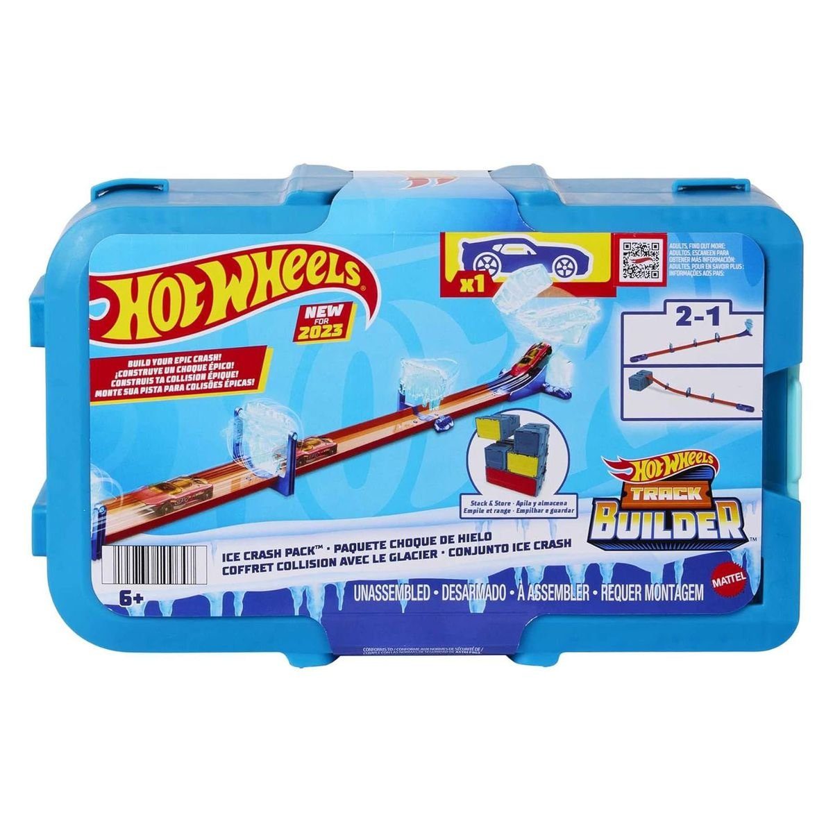 Mattel® Spielzeug-Auto Mattel HKX40 - Hot Wheels - Track Builder - Eis-Cras günstig online kaufen