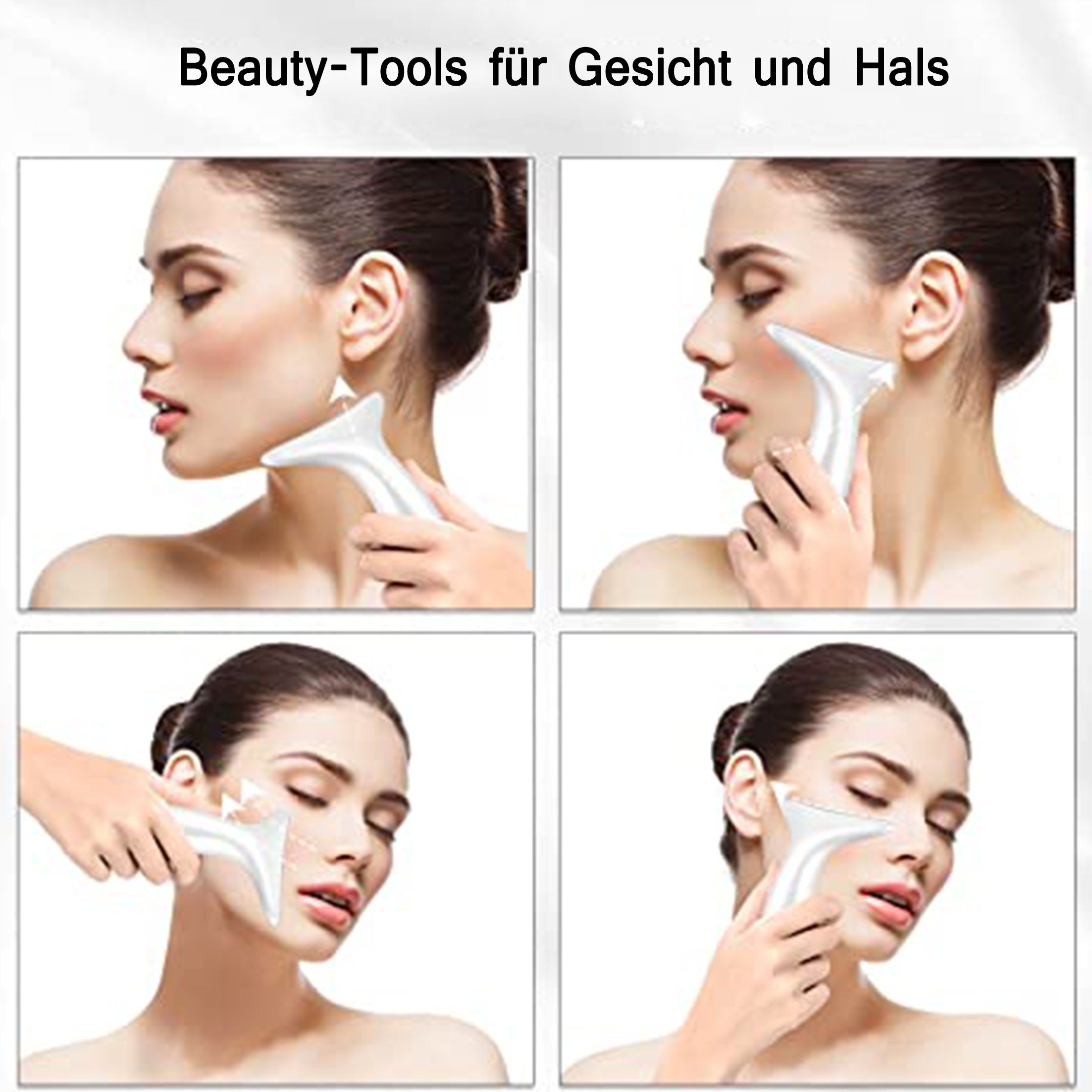 Scheiffy Kosmetikbehandlungsgerät Schönheitsapparat, Nackenmassage, EMS-Mikrostrom, Massageinstrument grün