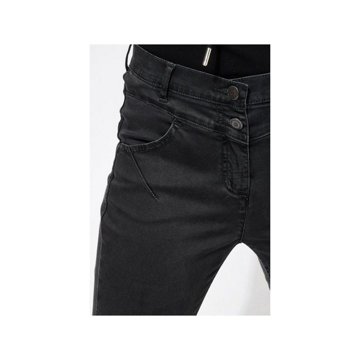 (1-tlg) 5-Pocket-Jeans TONI dunkel-grau