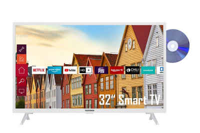 Telefunken XH32K550D-W LCD-LED Fernseher (80 cm/32 Zoll, HD-ready, Smart TV, DVD-Player, Triple-Tuner, 6 Monate HD+ gratis)