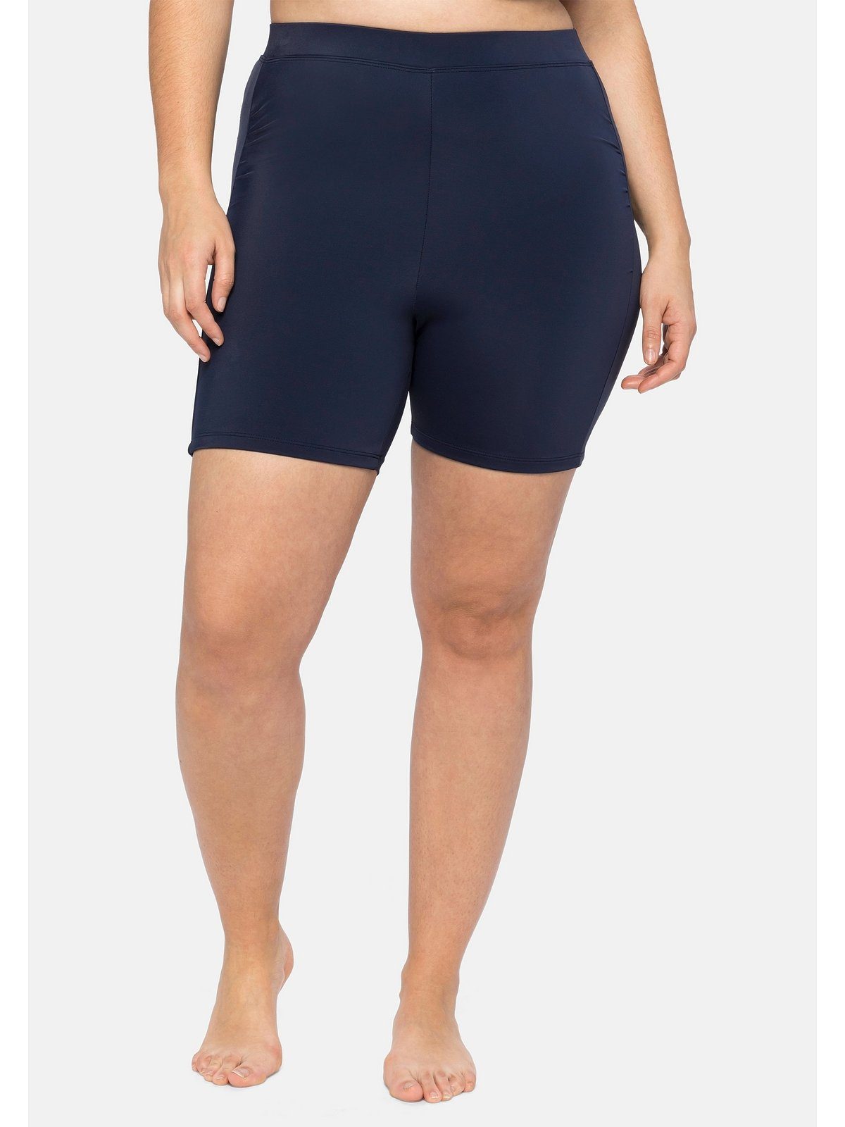 Sheego Badehose Große Größen mit Raffung, Shape-Radlerschnitt