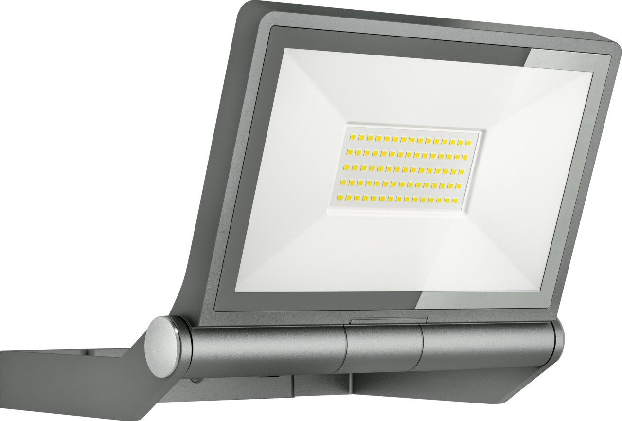 steinel Außen-Wandleuchte Steinel Прожектори XLED ONE XL Anthrazit ohne, Inkl. Leuchtmittel, Nicht dimmbar nicht Smart Home-fähig ohne Bewegungsmelder