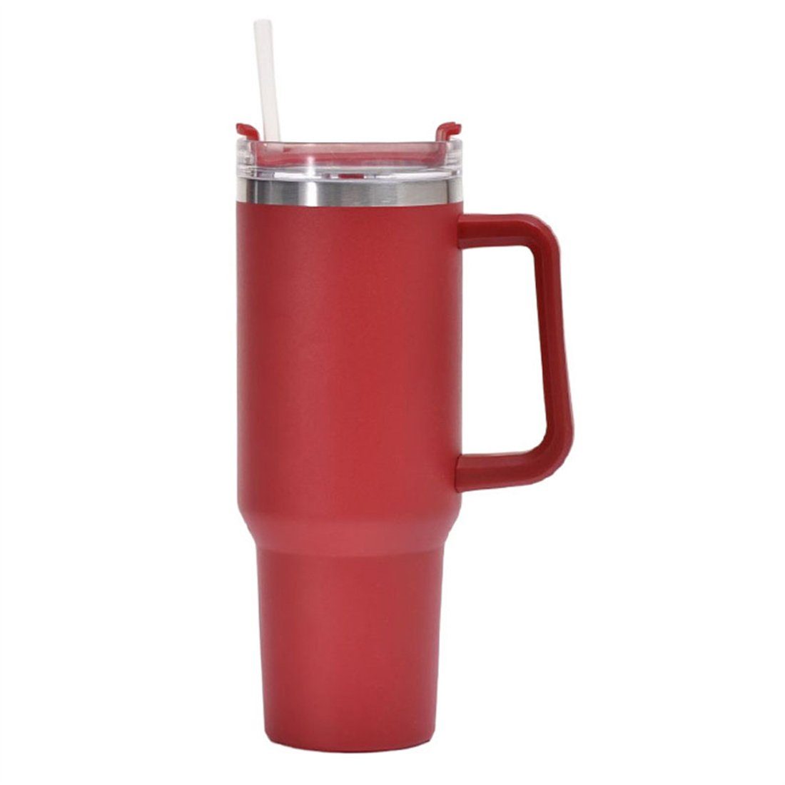 1200ml Autotasse AmyttO^ Autotasse Isolierflasche Edelstahl-Vakuum-Isolierbecher, tragbarer Rot