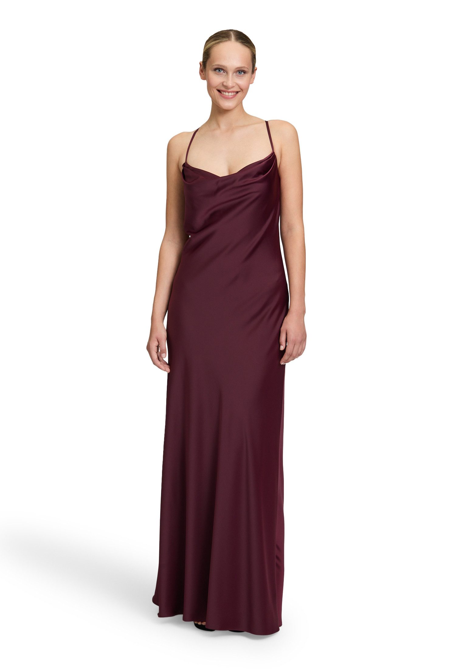 Abendkleid Vera Mont Abendkleid mit Wasserfallausschnitt