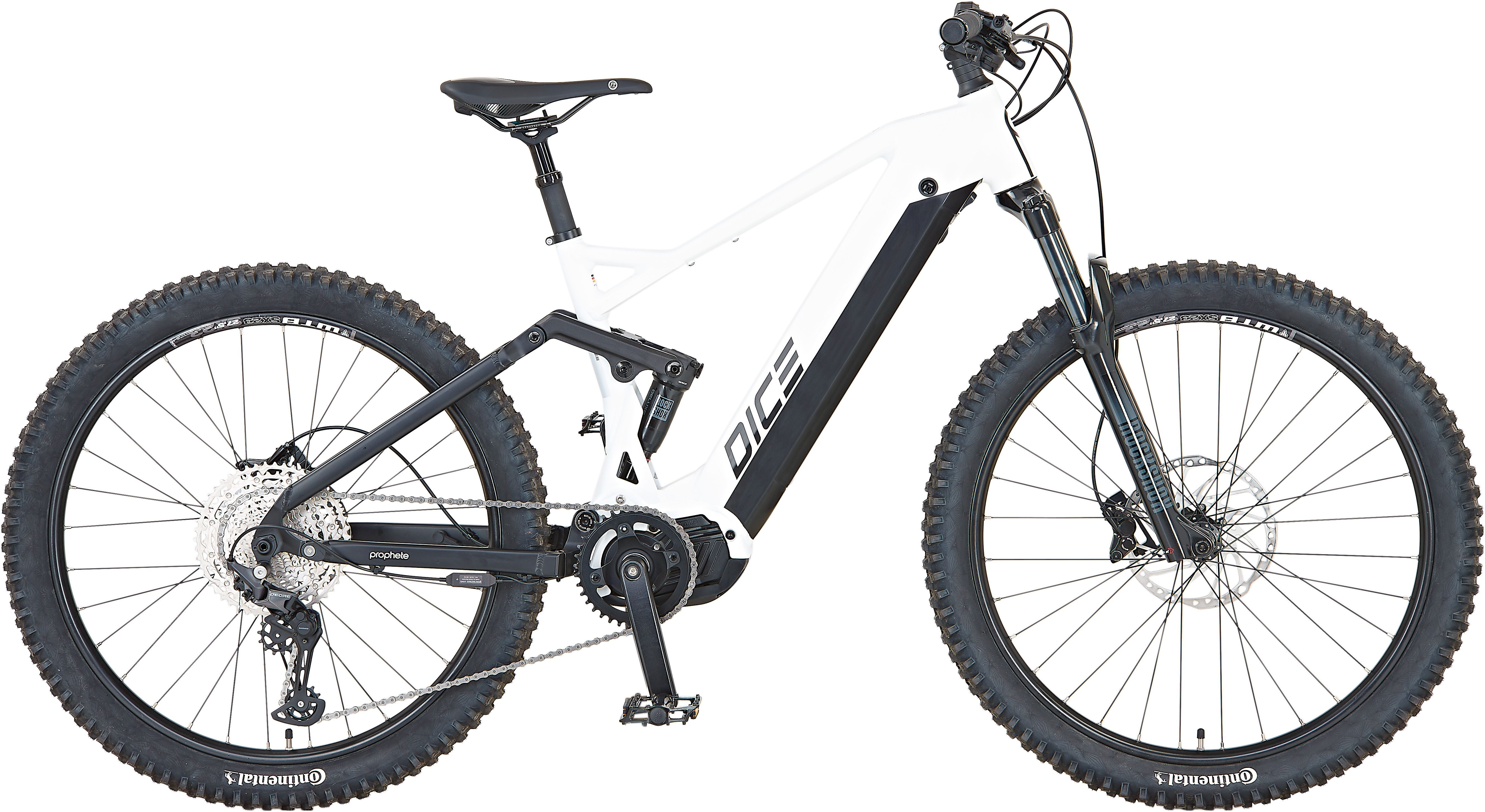 Prophete E-Bike DICE 5.0, 12 Gang Shimano, Kettenschaltung, Mittelmotor, 720 Wh Akku, Pedelec, Elektrofahrrad für Herren, MTB, Mountainbike