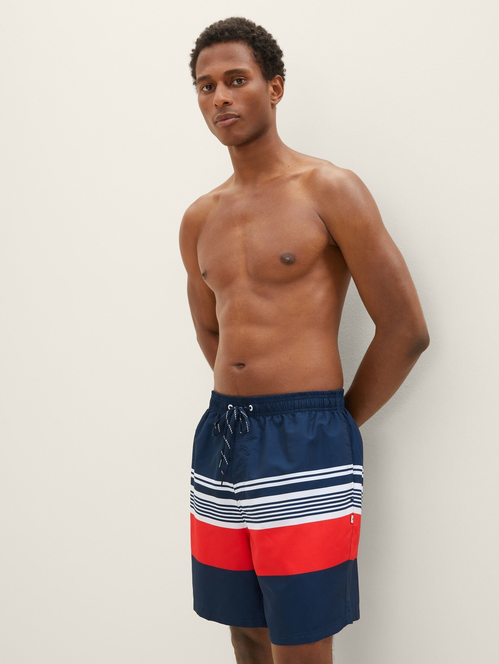 Streifenmuster Badehose Badeshorts mit TAILOR TOM