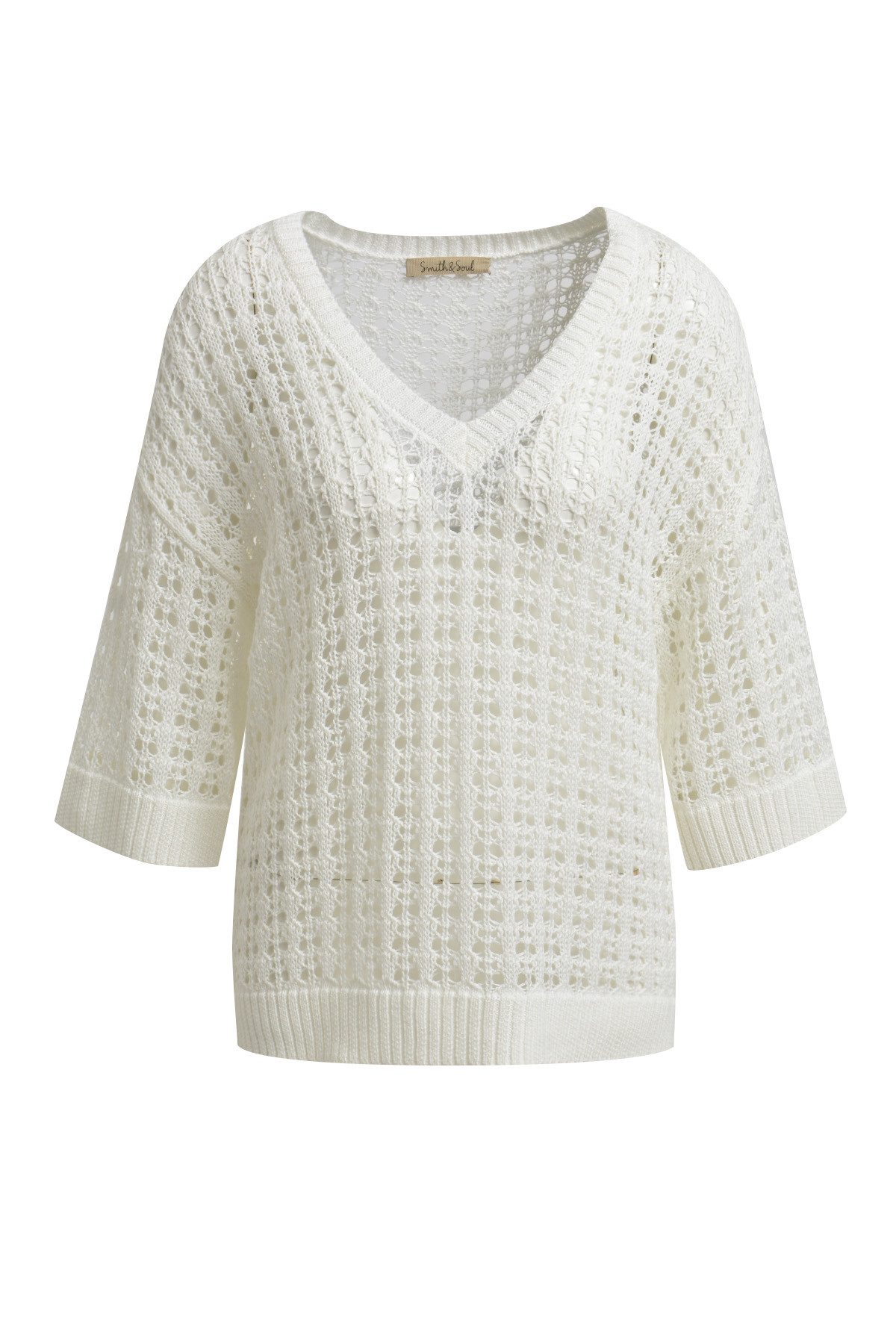 Smith&Soul / Damen-Strick / EFFECT YARN HALF SLV PULLOVER