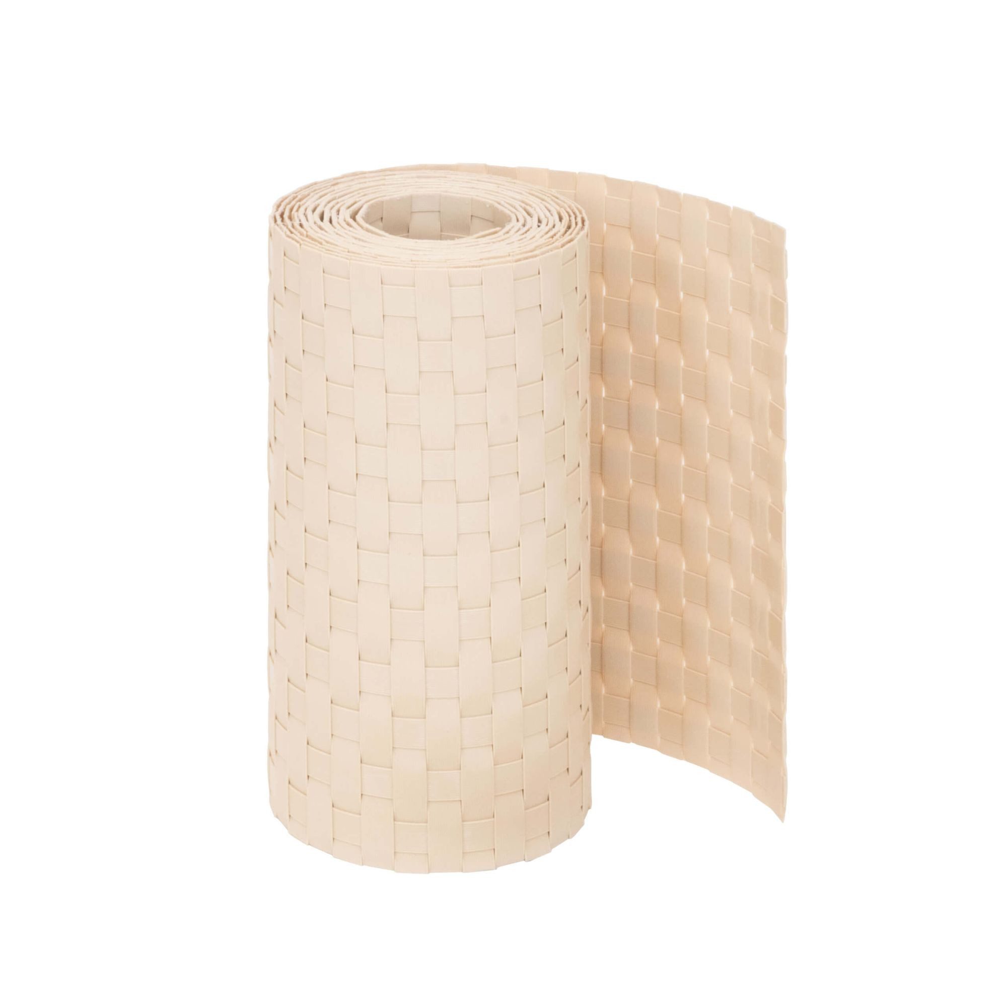 Jardinion Sichtschutzstreifen Sichtschutzstreifen Rattan Optik, (250 x 19 cm, beige, 1-St), Sichtschutz für Balkon, Terrasse- und Gartenzaun