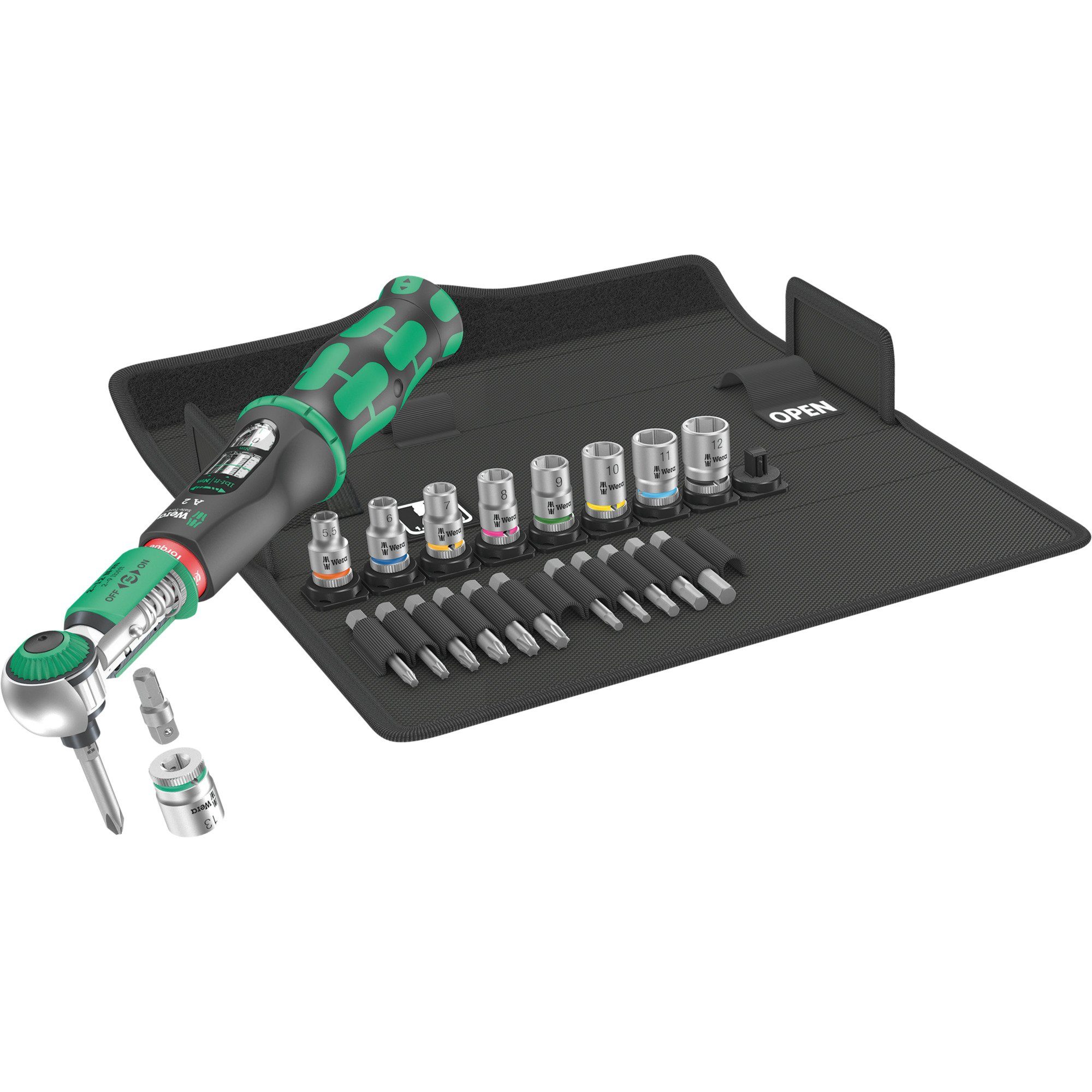 Bohrer- und Bitset Wera Drehmomentschlüssel Safe-Torque A2 Set 1