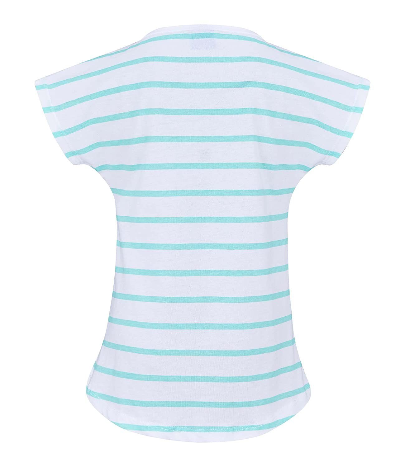 Disney Frozen Print-Shirt Mädchen T-Shirt gestreift Anna und Elsa Gr.140