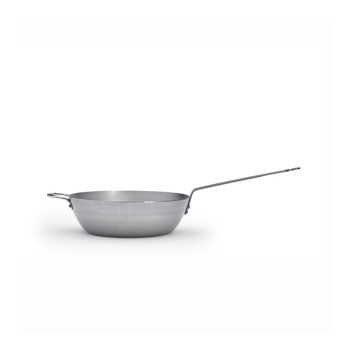 de Buyer Bratpfanne Mineral B, tiefe Bauernpfanne 32 cm - Eisen mit Bienenwachsbeschichtung -
