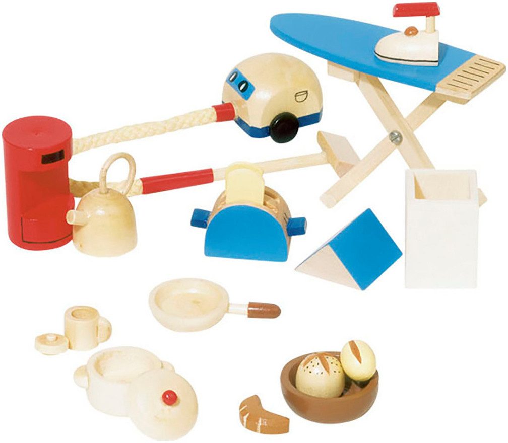 goki Puppen Accessoires-Set Zubehörset für Puppenhaus-Küche, (Set, 19-tlg)