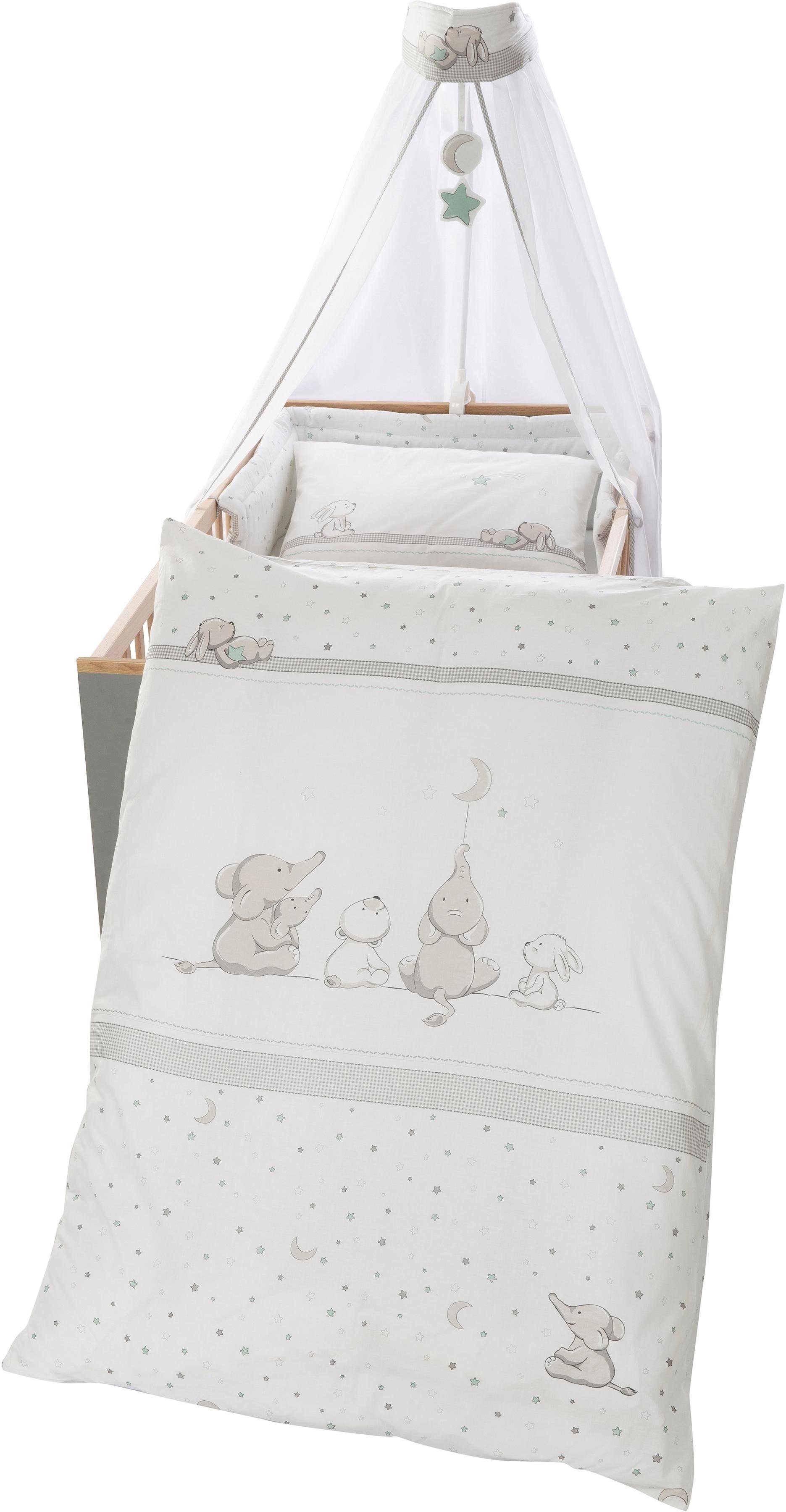 roba® Himmelbettgarnitur Sternenzauber, 4-tlg., mit Bettwäsche, Nestchen un günstig online kaufen