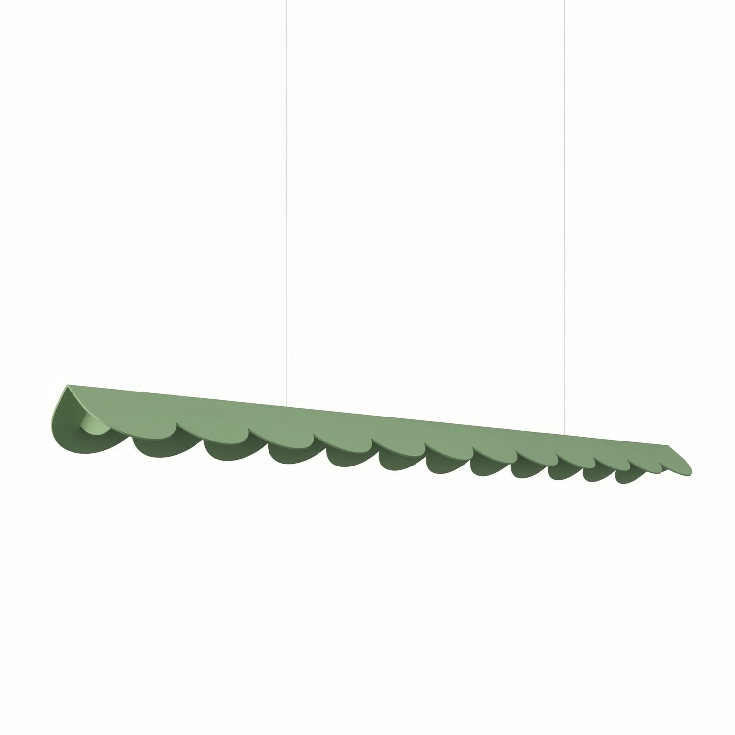 Licht-Erlebnisse Pendelleuchte GERAU, LED fest integriert, Neutralweiß, LED Aluminium H: max. 200 cm Salbei länglich 4000 K 1930 lm Modern