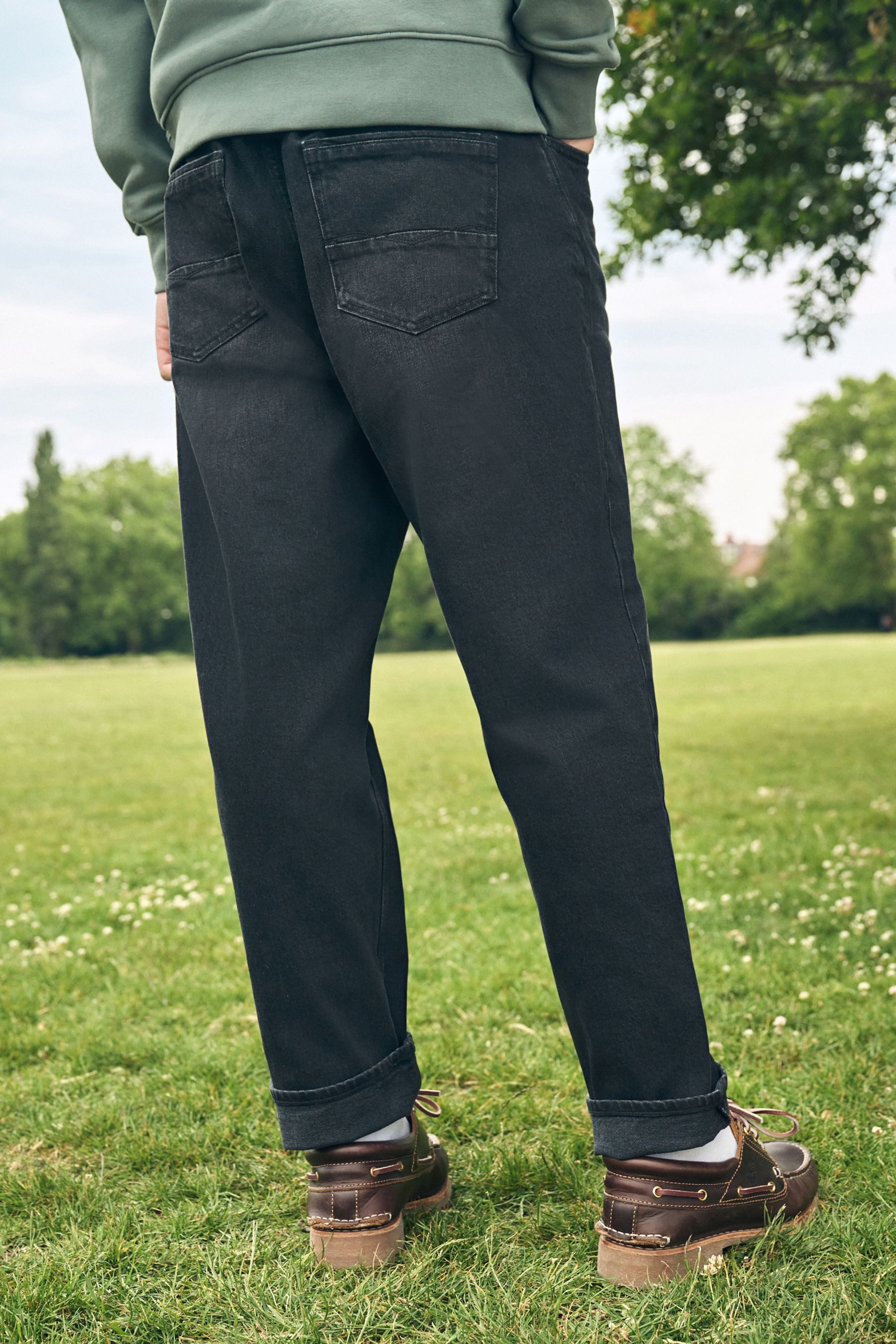 Next Tapered-fit-Jeans Authentische Regular Fit Denim-Jeans mit Stretch (1- günstig online kaufen
