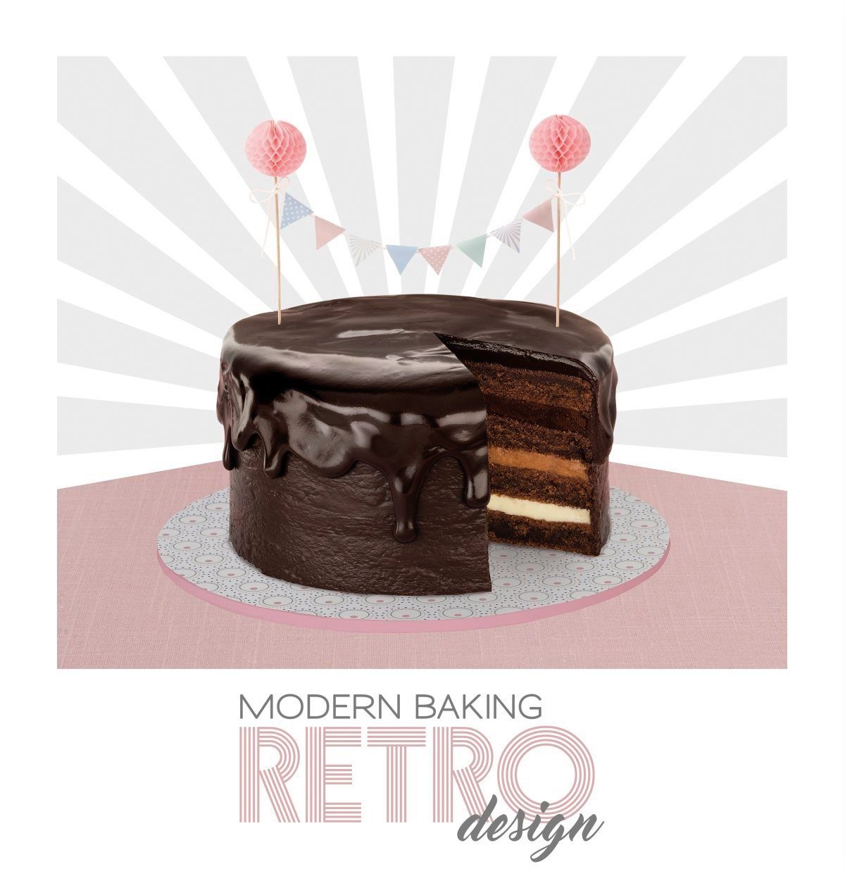 Design Dr. Baking Wimpelkette Modern Oetker Retro