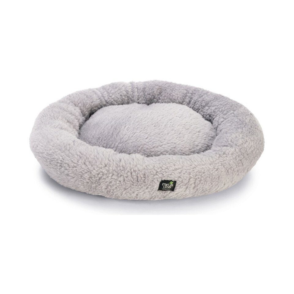 Beeztees Tierbett Minus One rundes Katzenliegebett Quinty hellgrau günstig online kaufen
