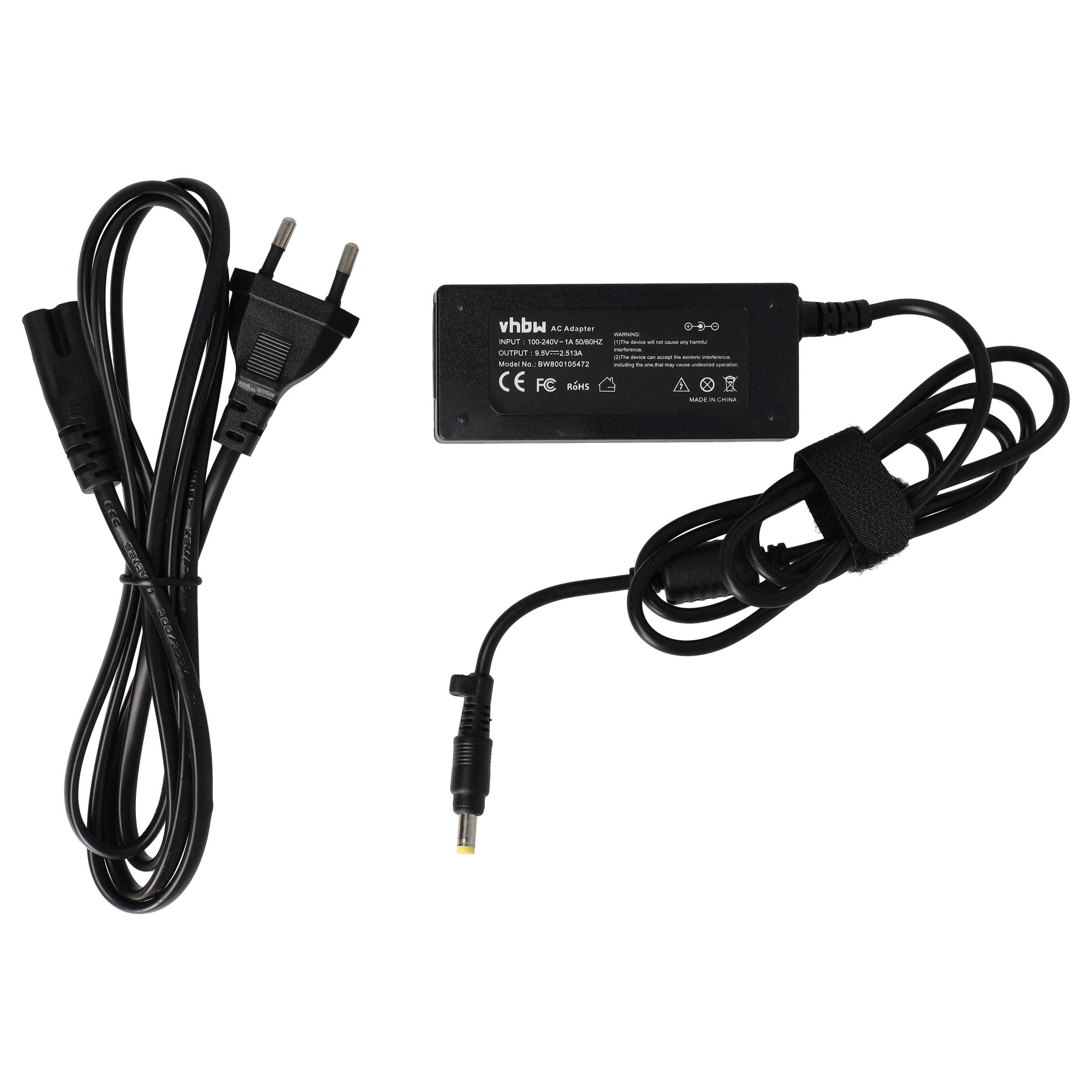 vhbw Netzteil passend für Asus Eee PC Surf Notebook / Notebook, Netbook Notebook-Ladegerät