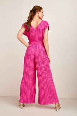 Next Jumpsuit Kurzarm-Jumpsuit mit V-Ausschnitt und Gürtel (1-tlg)