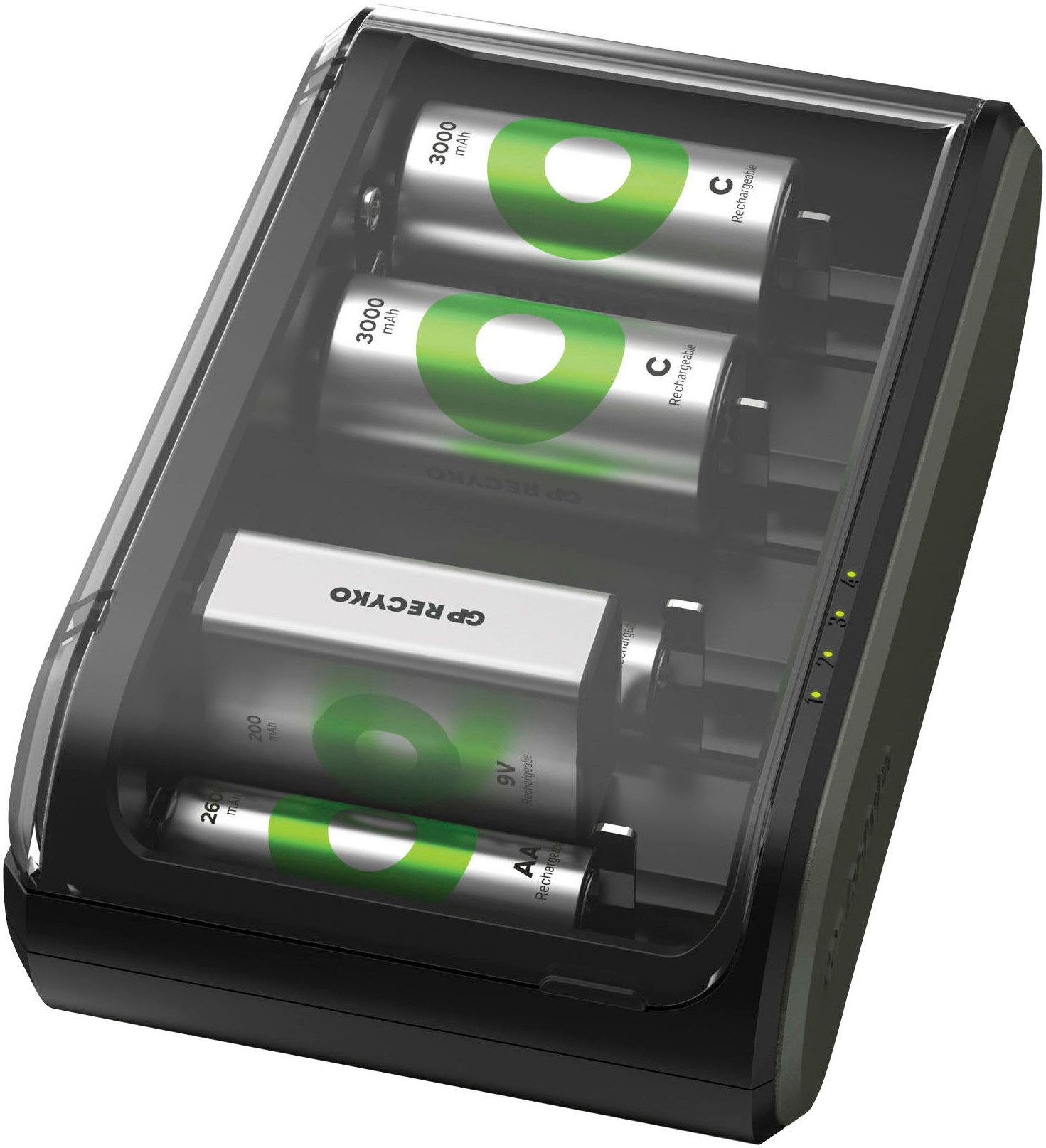 ReCyko B631 Universell für AA/AAA/C/D/9V Akkus Batterie-Ladegerät