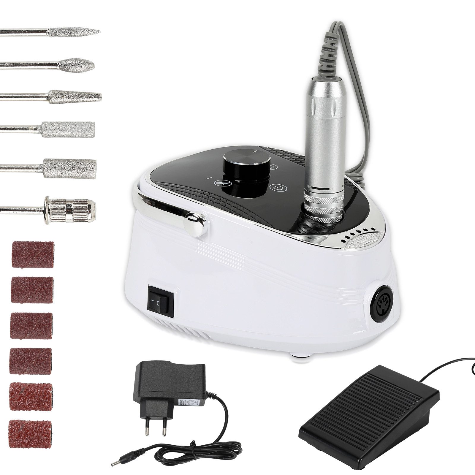 Clanmacy Maniküre-Pediküre-Set Elektrische Nagelfräser für Gelnägel 35000 U/Min Nagelfeile Set