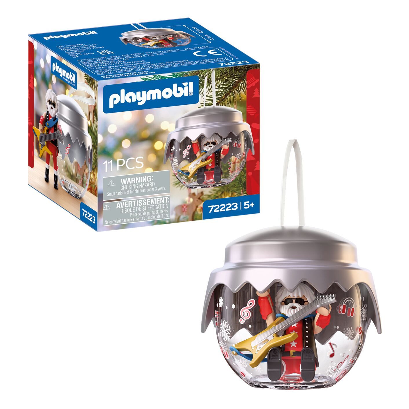 Playmobil® Weihnachtskugel: Rockstar (72223), Christmas Konstruktions-Spielset, (11 St)