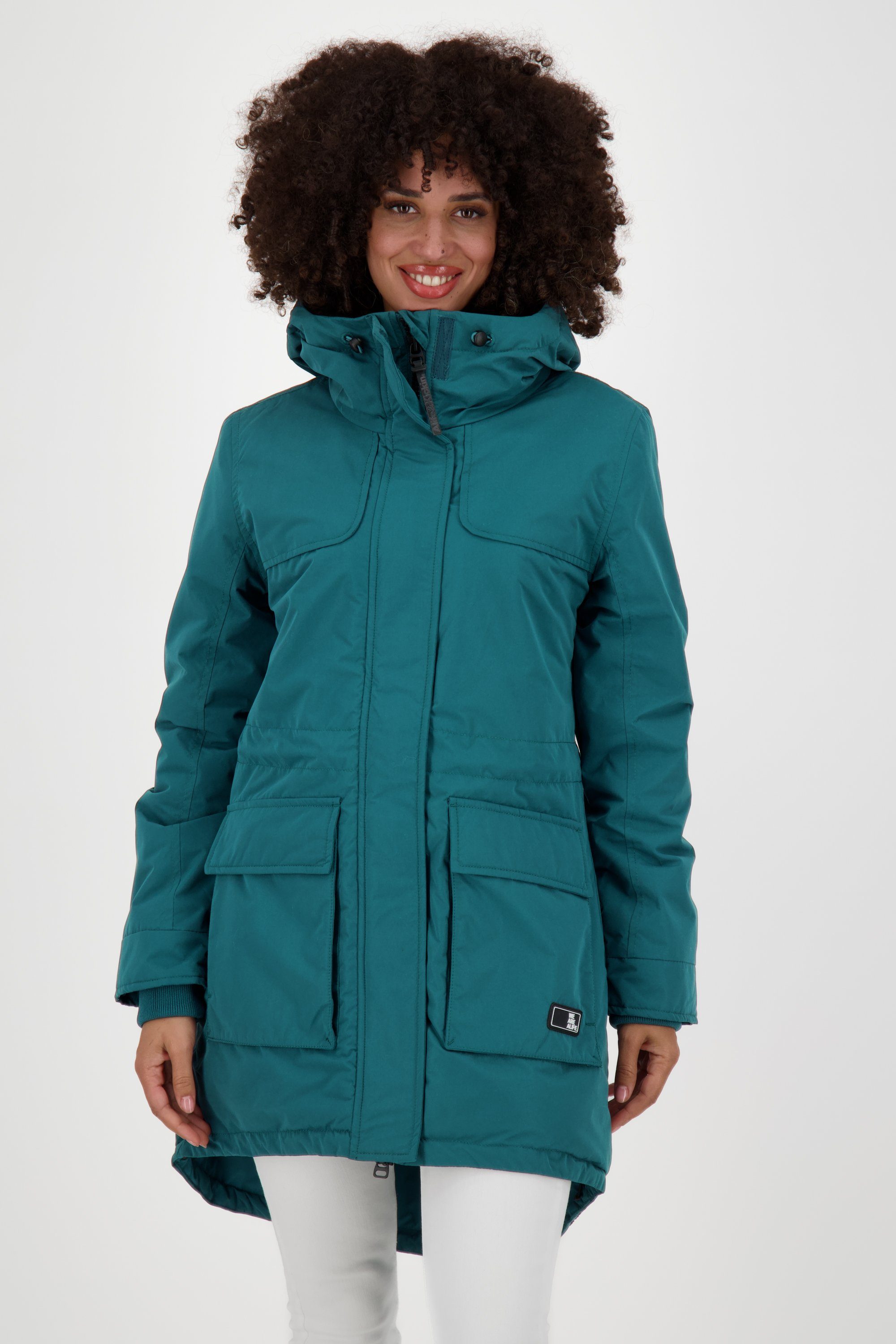 Damen Jacke A Alife gefütterte & Coat Kickin Winterjacke forest CharlizeAK Winterjacke,