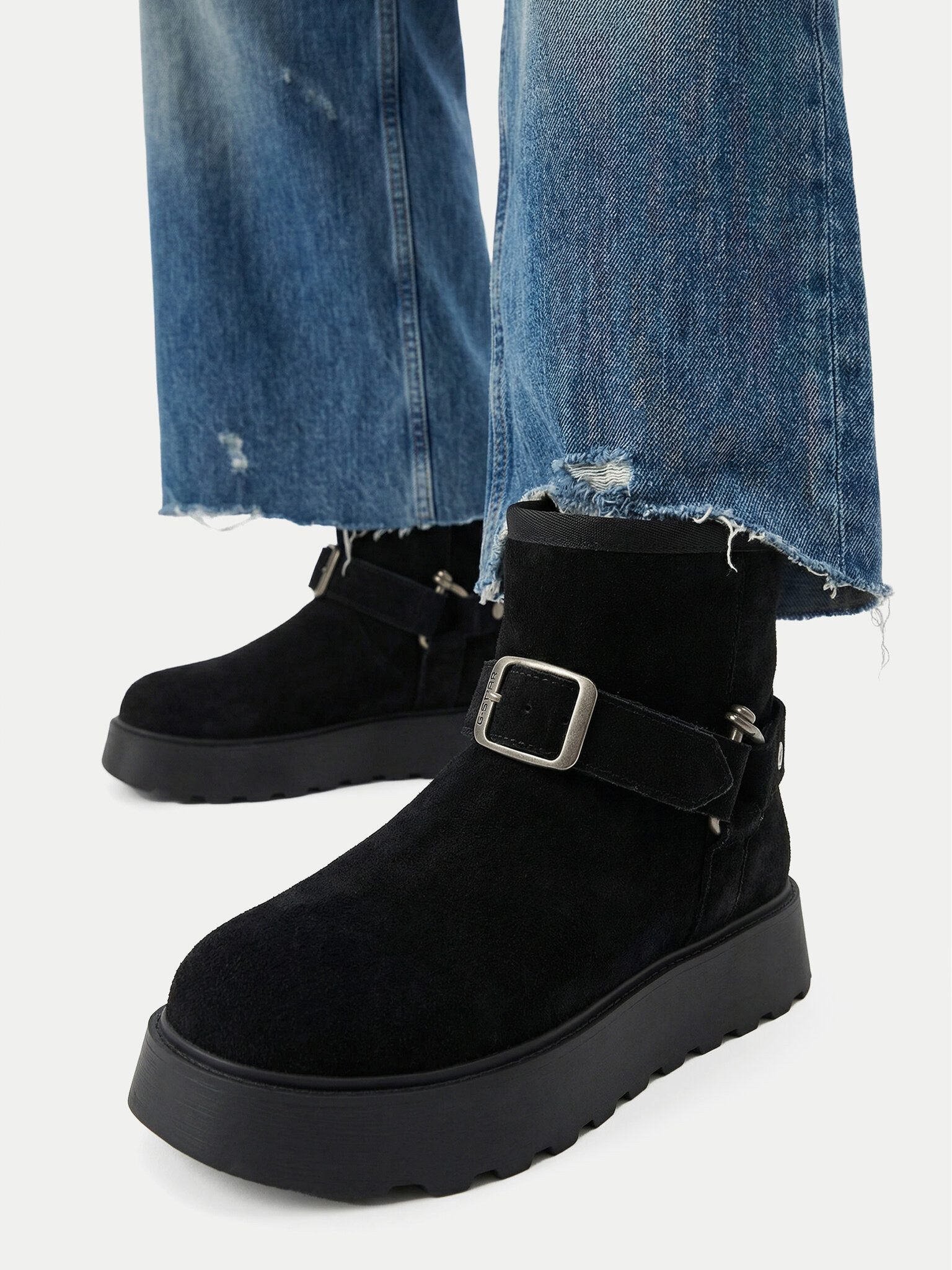 G-STAR G Star Raw Damen Schneestiefel Schwarz G-STAR RAW-CEO-ZEHRA-01 Schwarz Winterstiefel