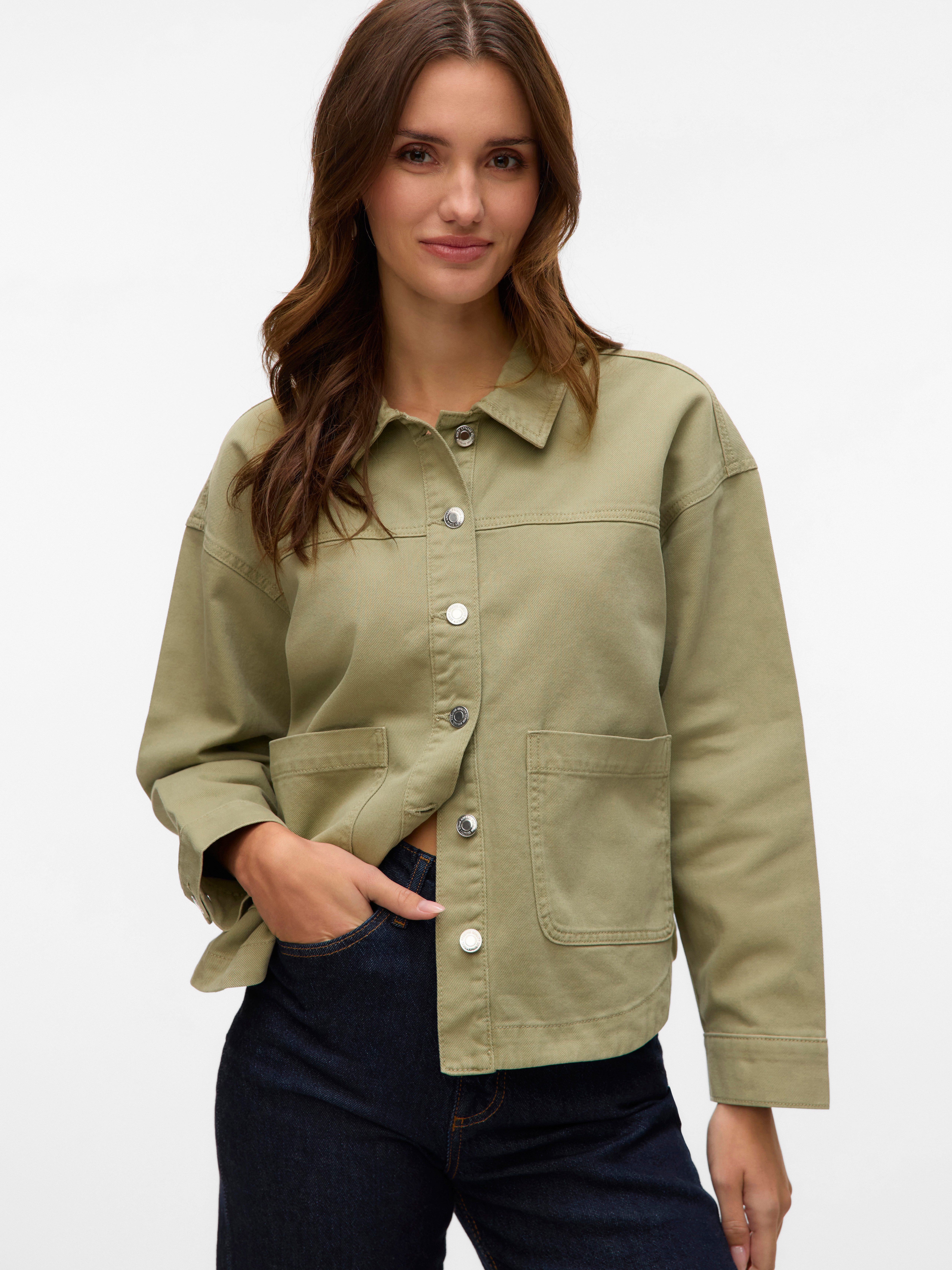 Vero Moda Jeansjacke "VMJAMIE LS DENIM SHACKET MIX NOOS" günstig online kaufen