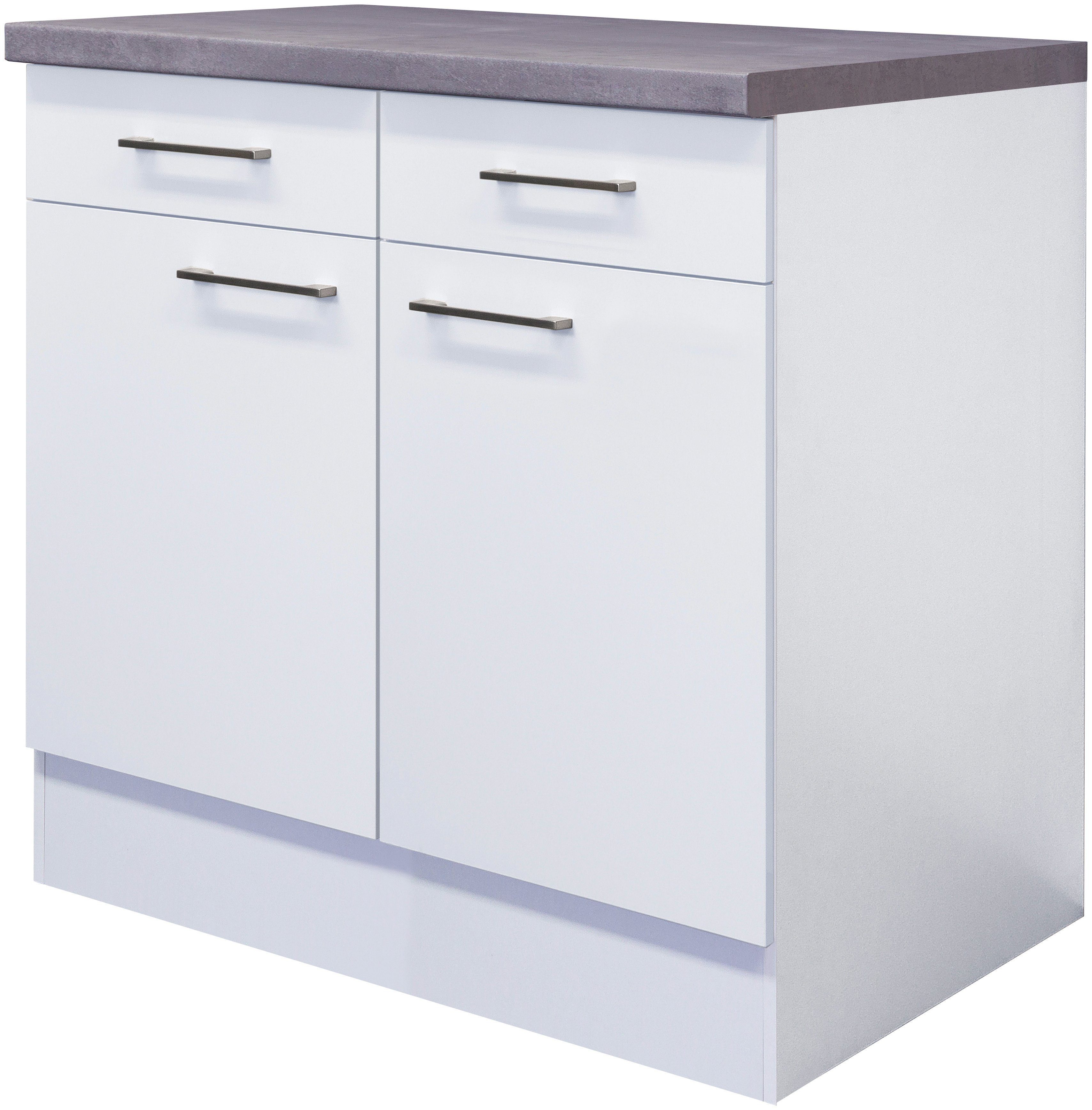 Flex-Well Unterschrank Kopenhagen (B x H x T) 80 x 86 x 60 cm, für viel Stauraum