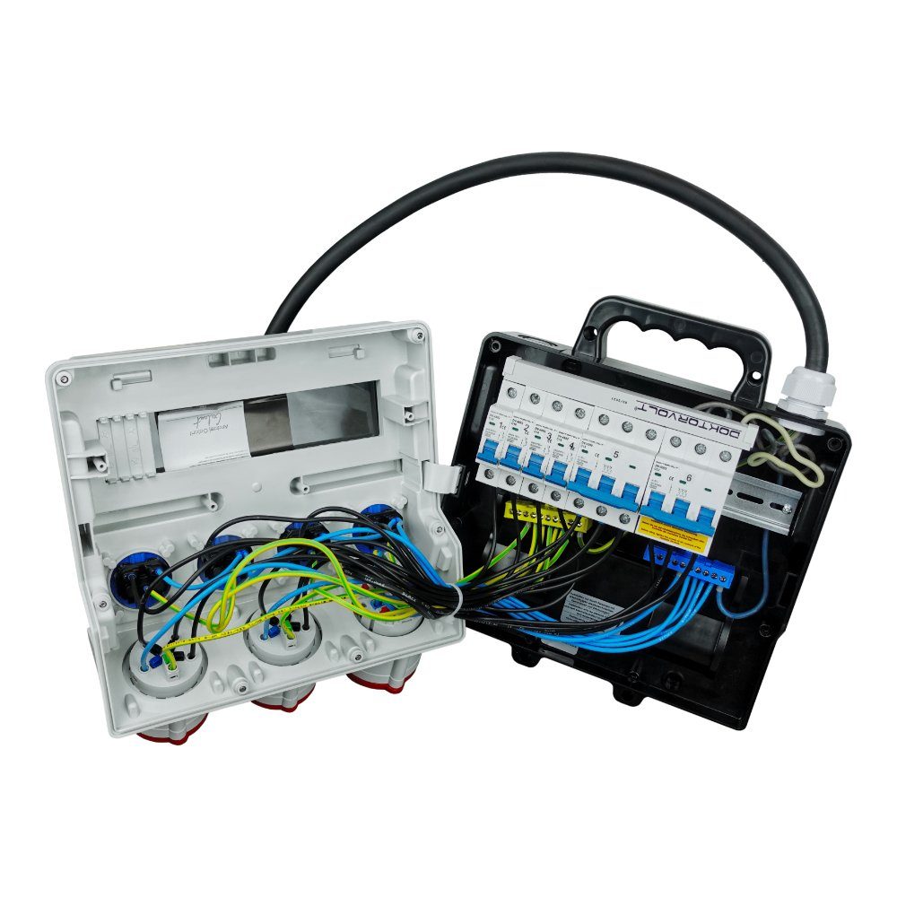 Stromverteiler CEE Stromverteilung Industrie Adapter CEE-Steckdose 