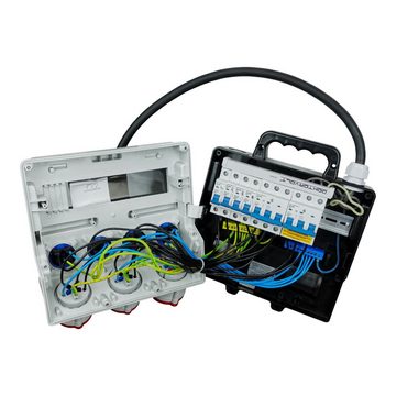 Doktorvolt Verteilerbox Stromverteiler Adapter CEE TR-S/FI 4x230V 3x400V 1x32A/2x16A, Zuleitung: H07RN (OnPD) 5x4 mm2