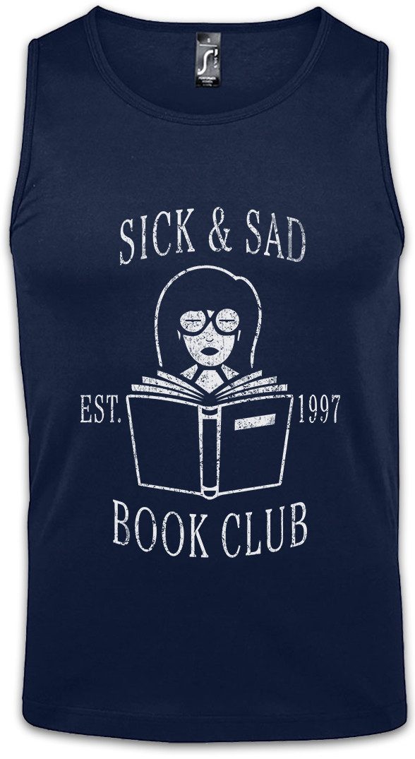 Urban Backwoods Tanktop Sick & Sad Book Club Ärmelloses T-Shirt Daria Sitcom TV Series Fun Morgendorffer Lanes Fashion Club