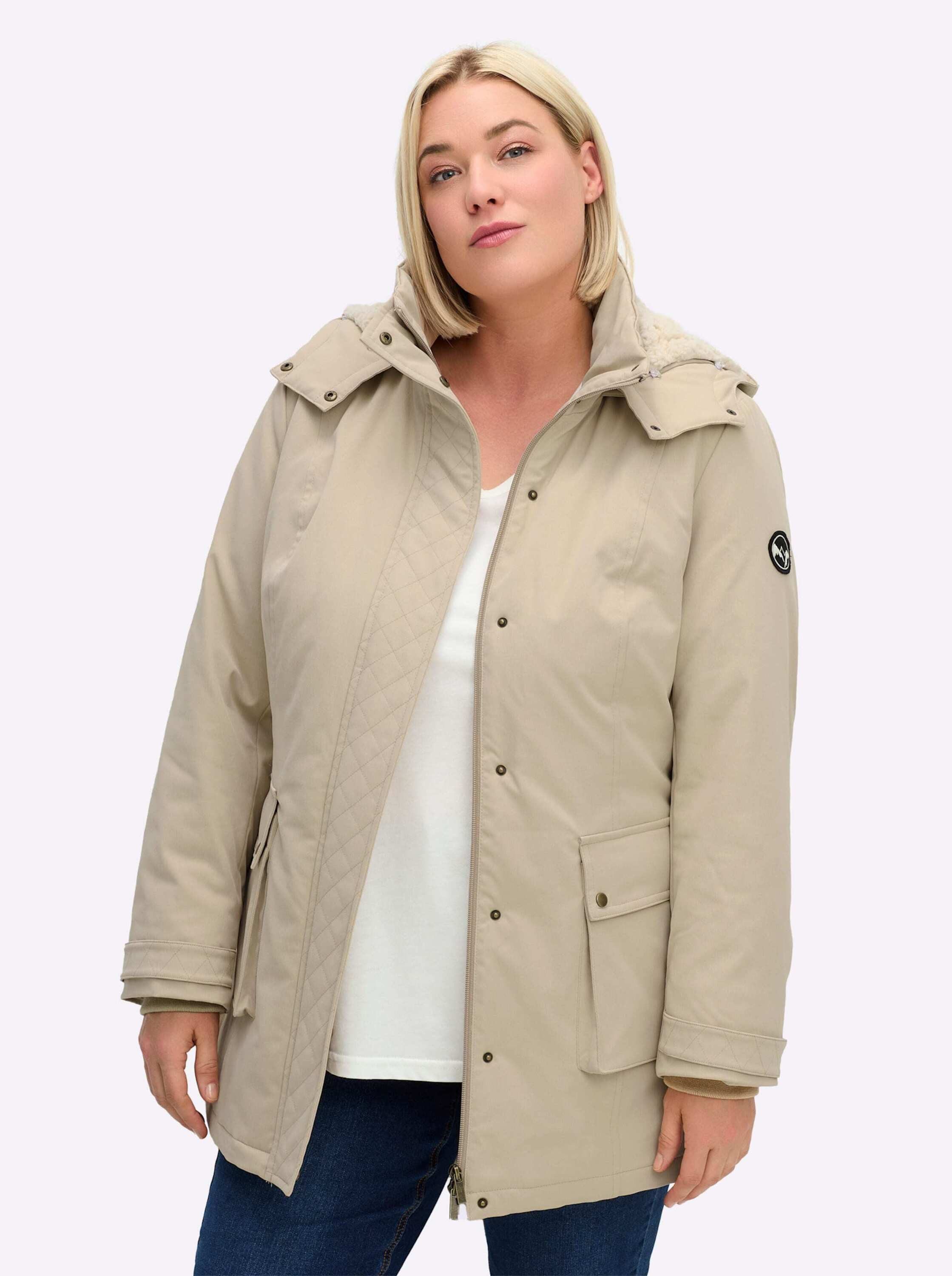 Sheego Allwetterjacke Parka Langarm
