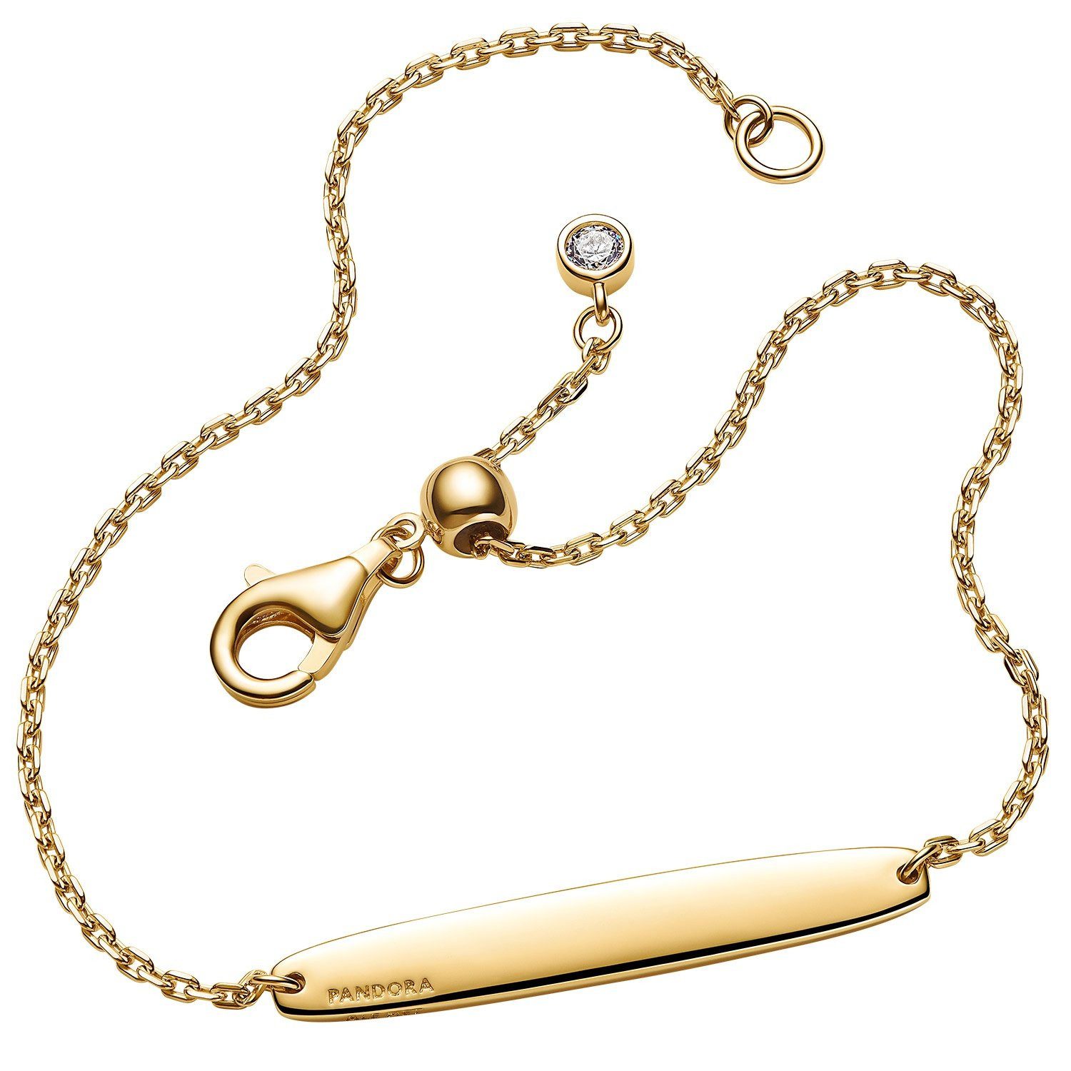 Pandora Gliederarmband Gravurarmband für Goldfarben
