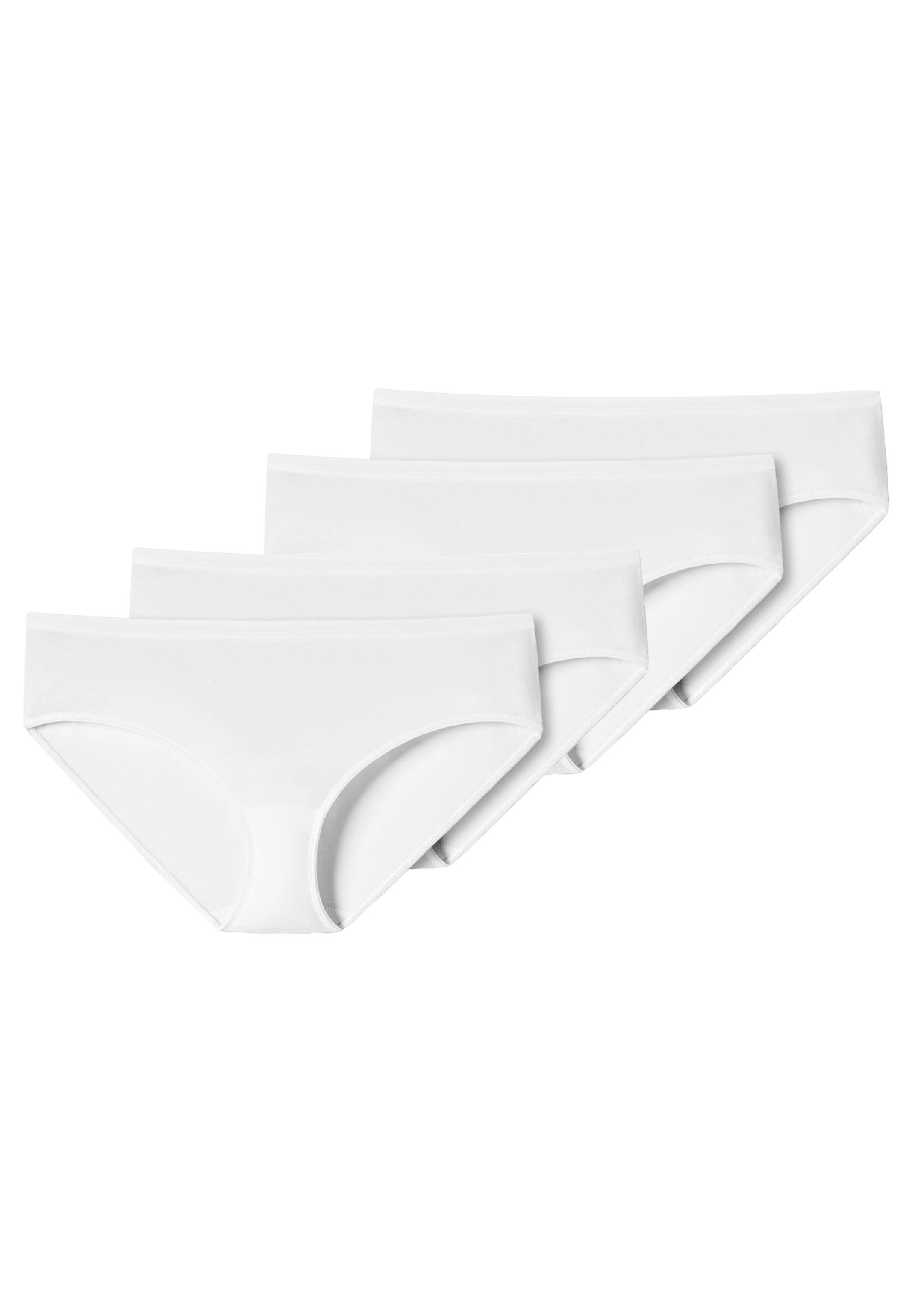 Schiesser Hipster 4er Pack 95/5 Cotton (Spar-Set, 4-St) Hipster - Baumwolle - Besonders flache Nähte und supersofter Bund