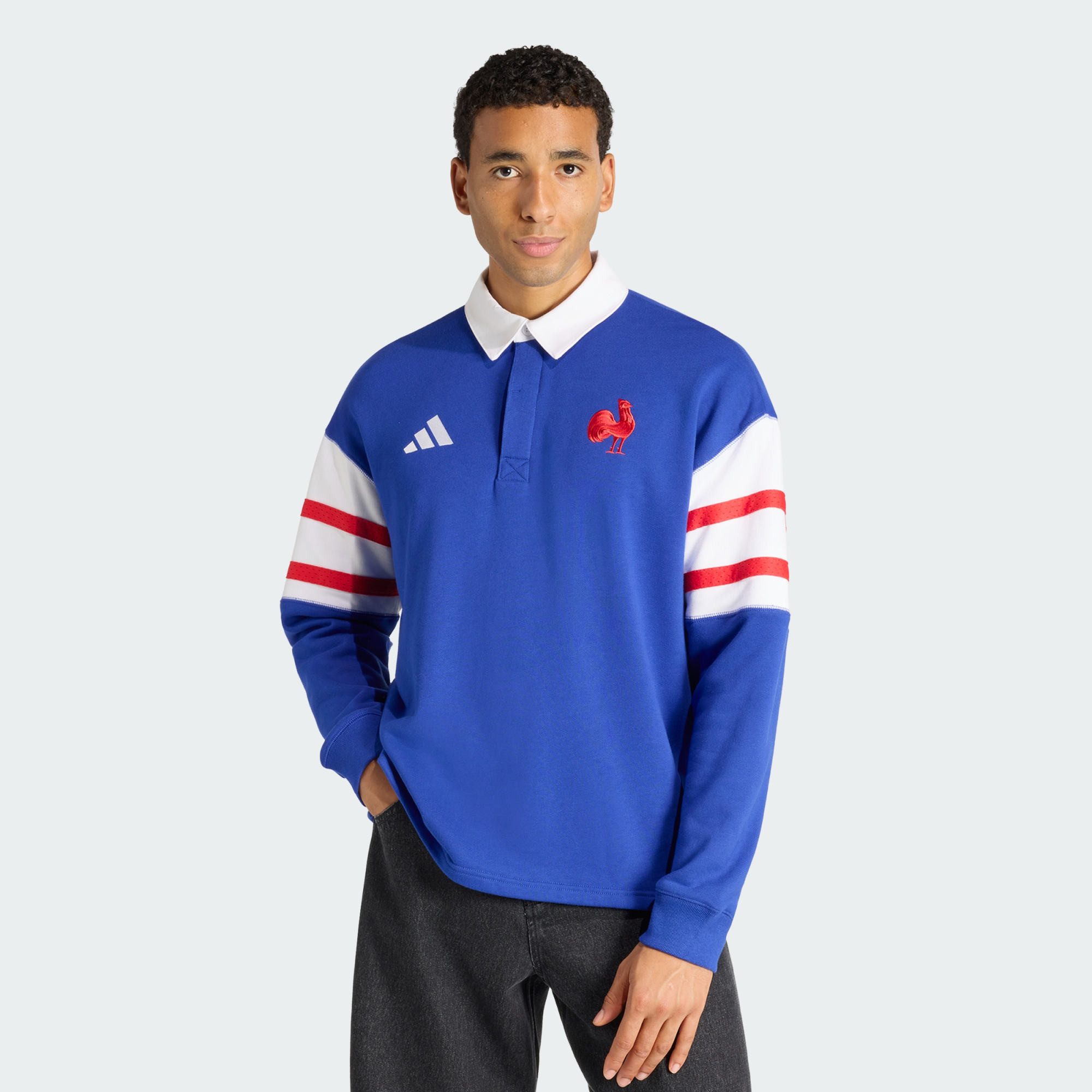 adidas Performance Langarm-Poloshirt FFR HERITAGE RUGBY-POLOSHIRT, LANGÄRMLIG (1-tlg)