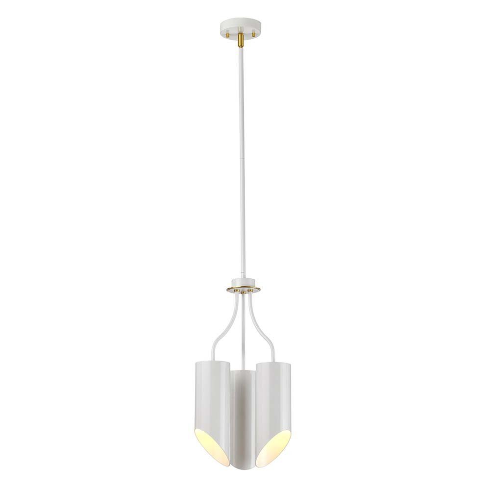 Elstead LIGHTING Kronleuchter, Leuchtmittel nicht inklusive, Kronleuchter Deckenlampe Hängelampe Stahl Nickel D 26,8 cm Messing 3