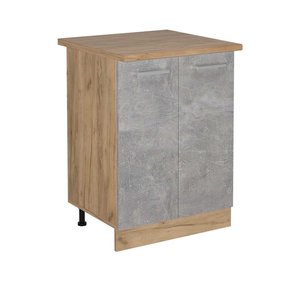 Vicco Unterschrank R-Line, Beton/Goldkraft Eiche, 60 günstig online kaufen