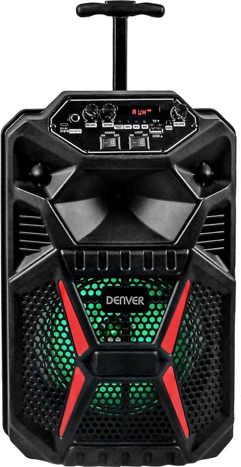 Denver TSP-120 Portable-Lautsprecher (Bluetooth, 8 W), Portable-Lautsprecher,  Gesamtleistung (RMS): 8 Watt