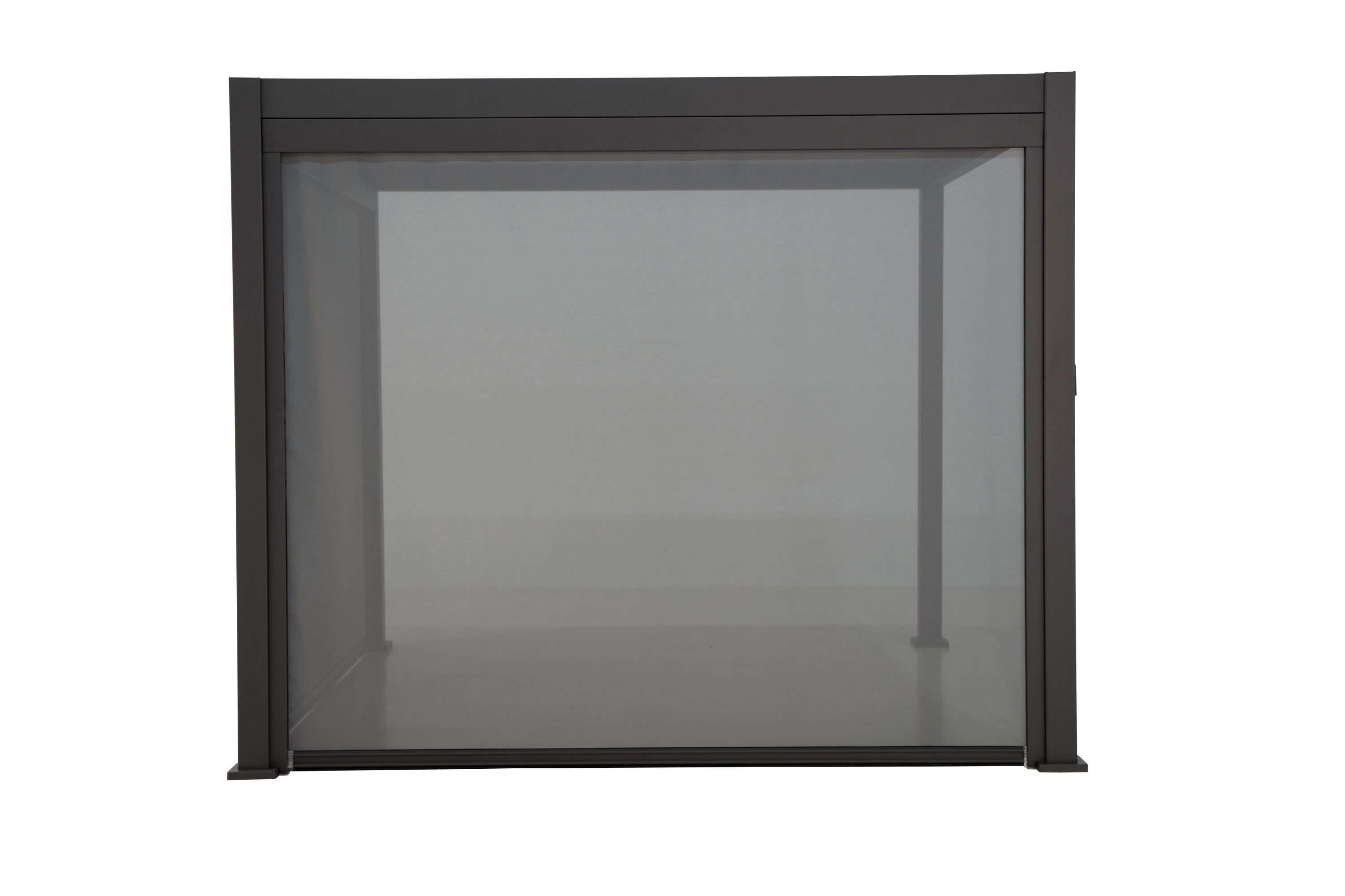 Leco Pergola Rollo zur Lamellenpergola DELUXE 4x3m, (1-tlg), Aluminiumprofile pulverbeschichtet und Kunststoffgewebe, anthrazit