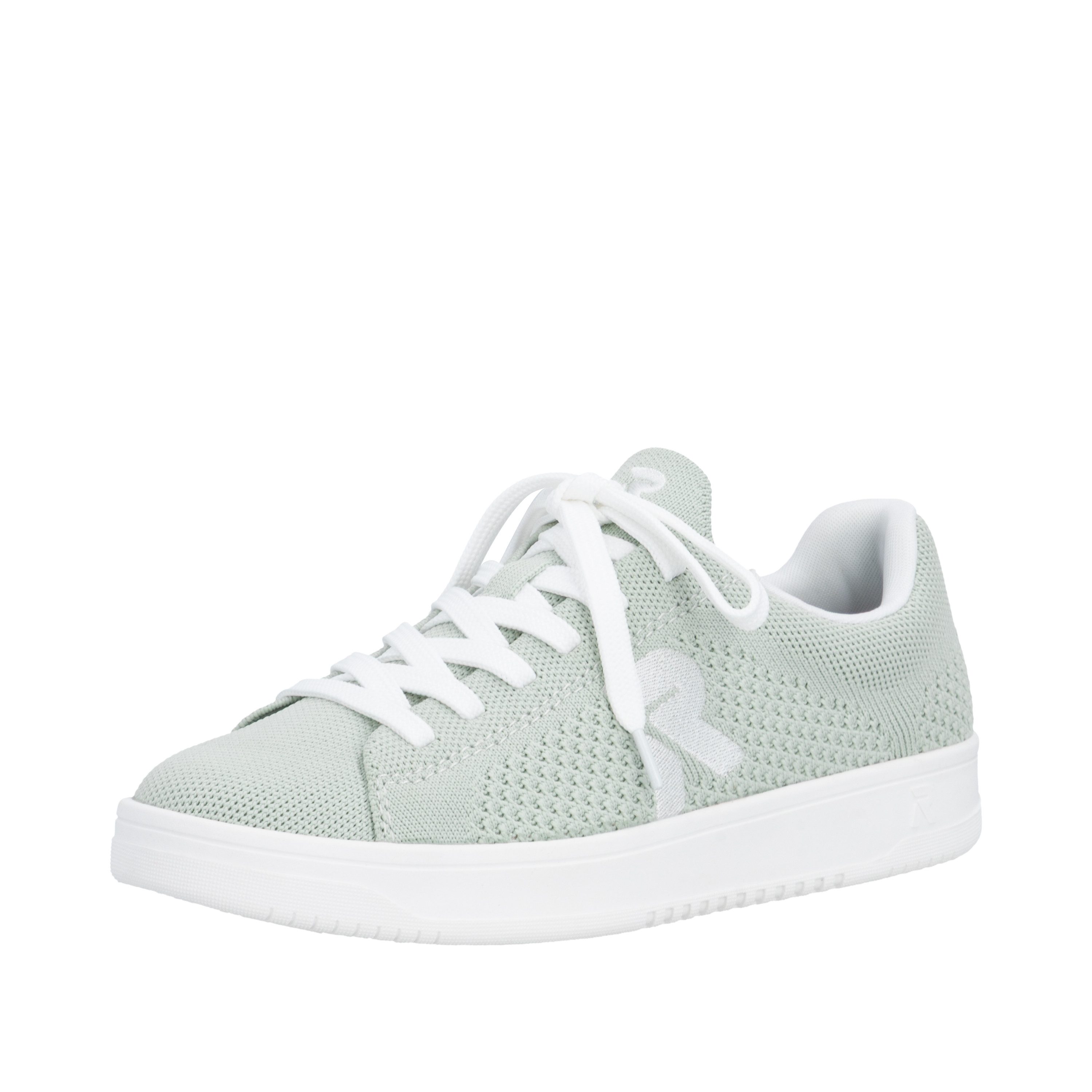 Rieker Sport Plateausneaker Slip-on Sneaker, Halbschuh, Freizeitsneaker mit aufgesetzter Schnürung