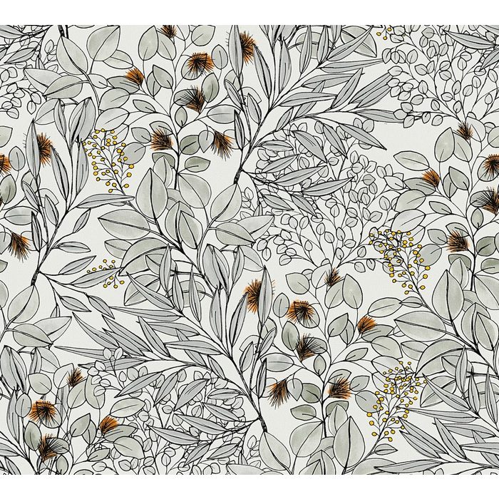 A.S. Création Vliestapete Geo Nordic strukturiert floral Dschungel Tapete Blumen