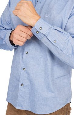 KRÜGER MADL & BUAM Trachtenhemd Hemd 911265-000-8 blau (Perfekt Fit)