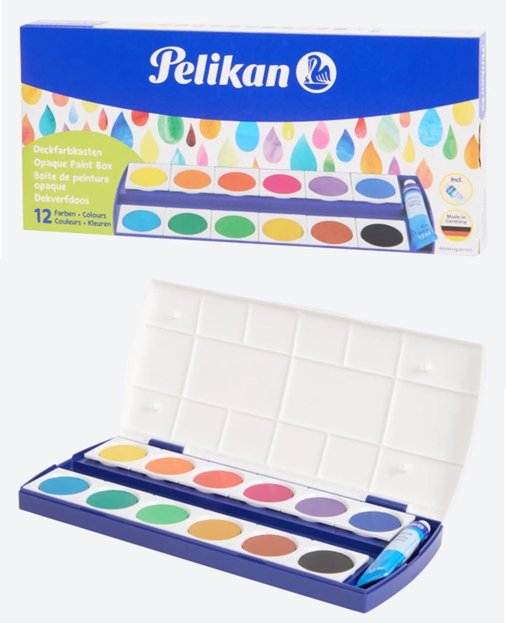 Pelikan Bastelfarbe Pelikan Deckfarbkasten 12 Farben
