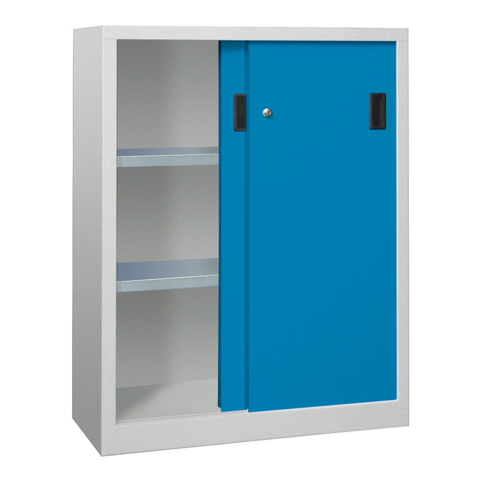 Pavoy Schiebetürenschrank Pavoy Schiebetürenschrank, 1200x1000x600 mm, 2 Böden verzinkt, RAL 703