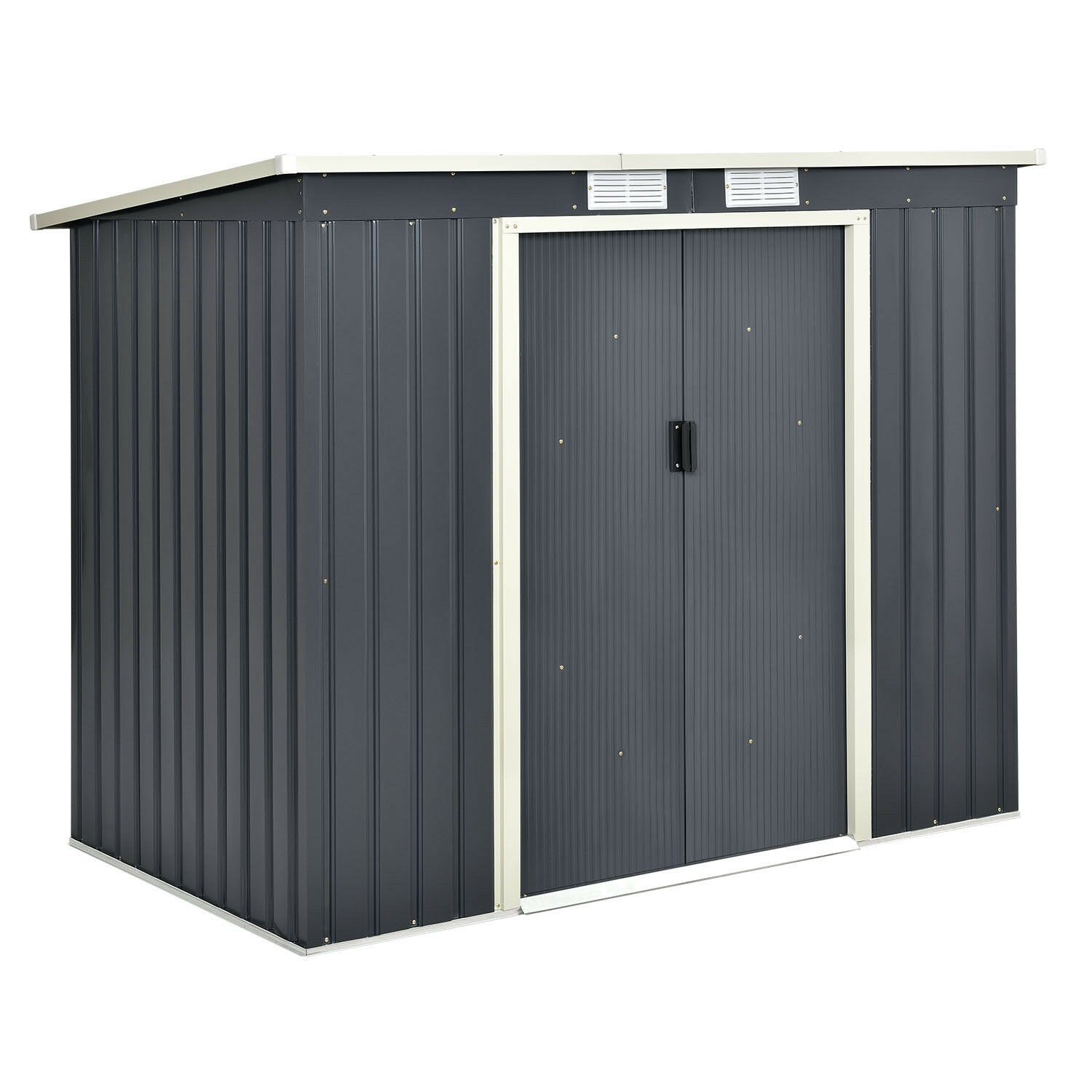VaGoTools Gartenhaus »Gerätehaus Geräteschuppen mit Pultdach 213 x130