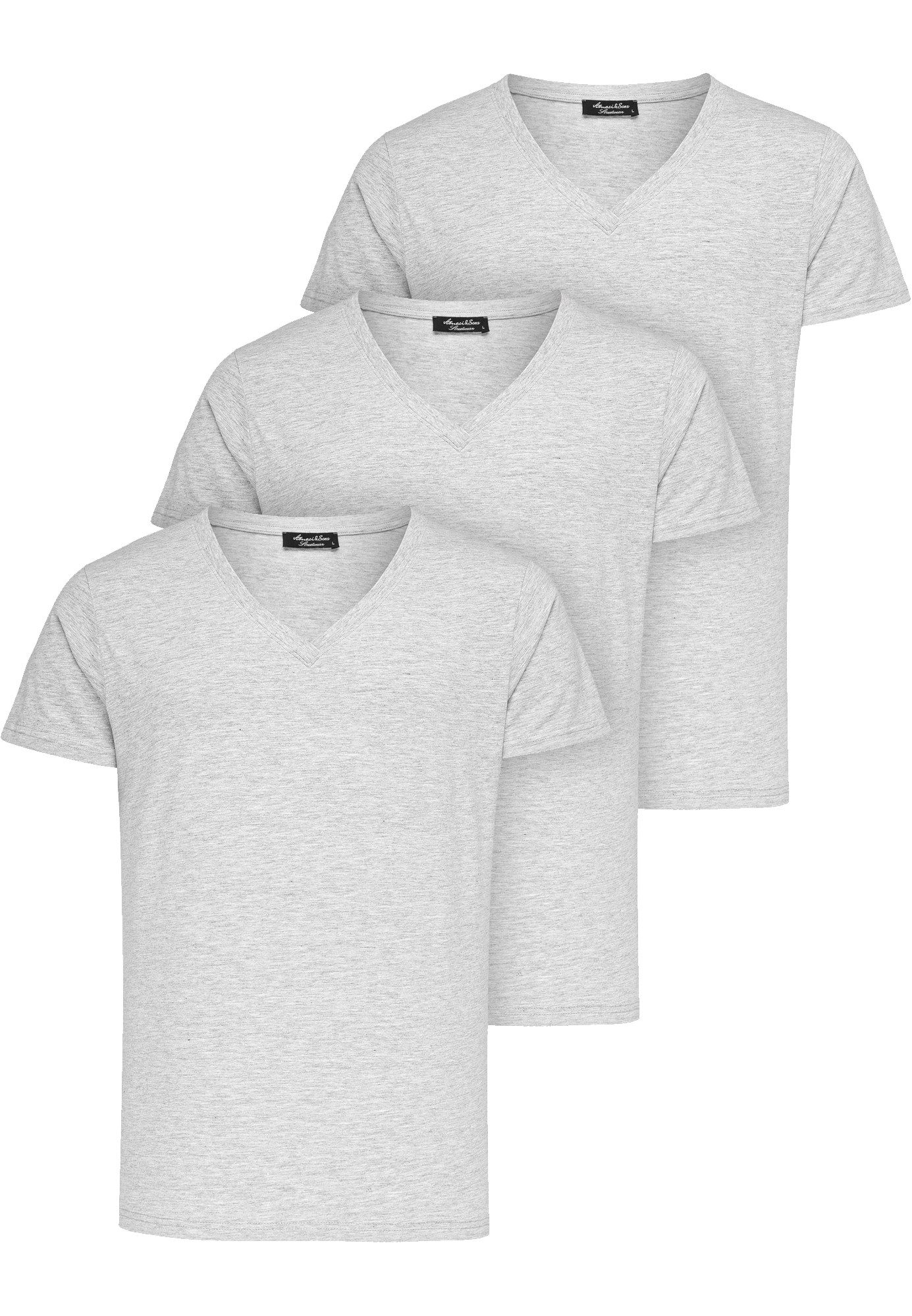 Amaci&Sons T-Shirt 3. EUGENE Herren 3er-Pack günstig online kaufen